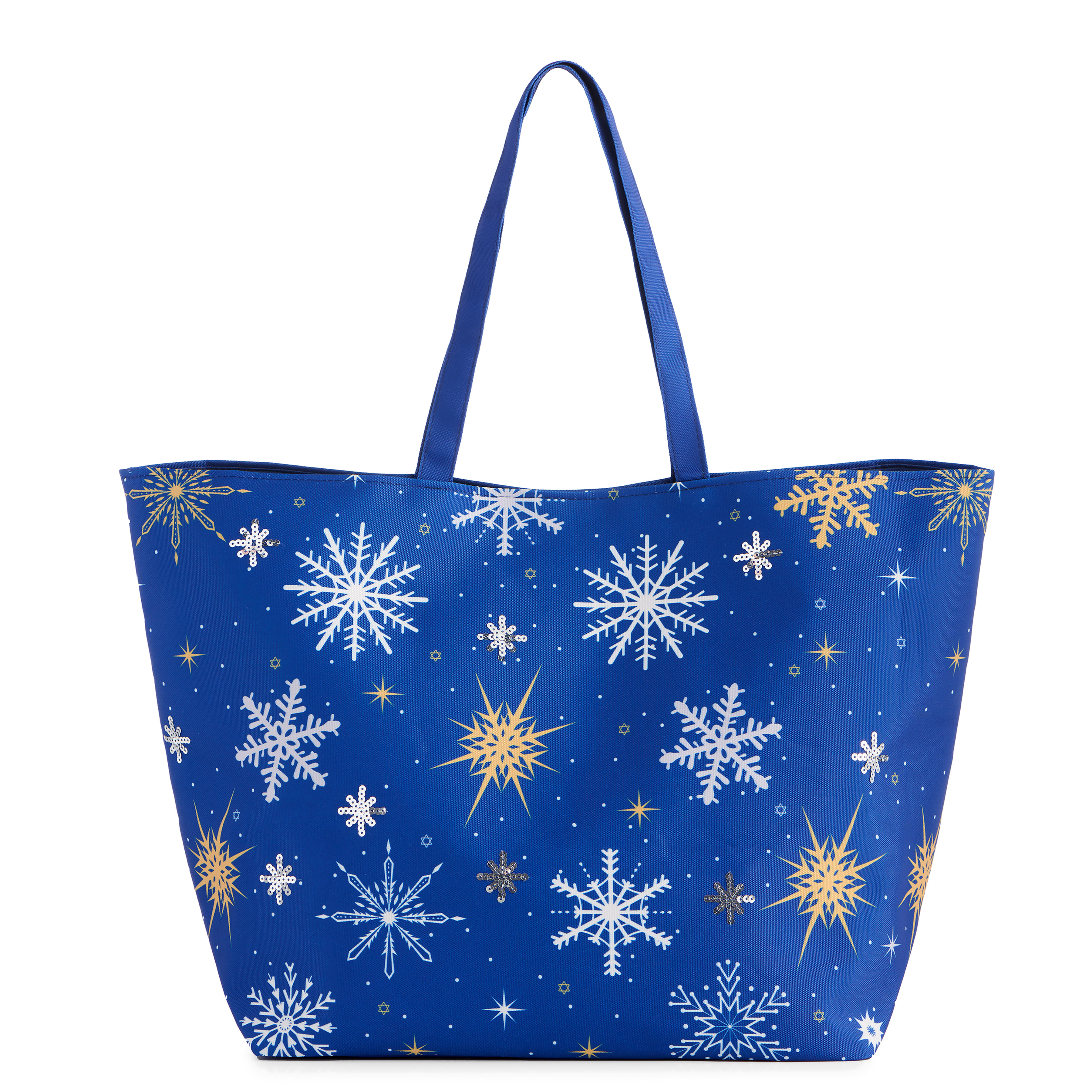 Picture of WINTER SNOWFLAKE GIFTING TOTE,BLUE