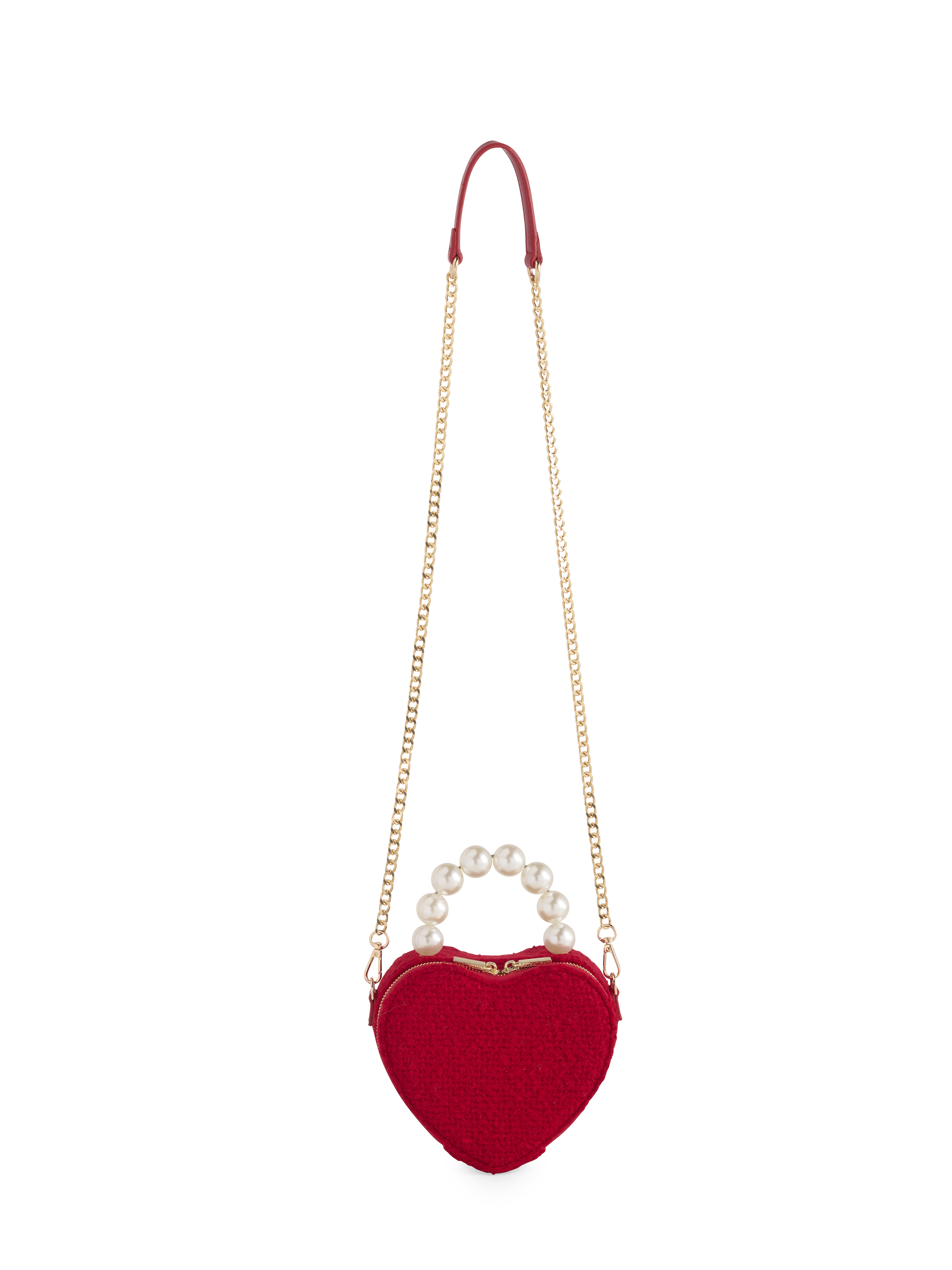 Picture of HEART TOP HANDLE BAG,RED