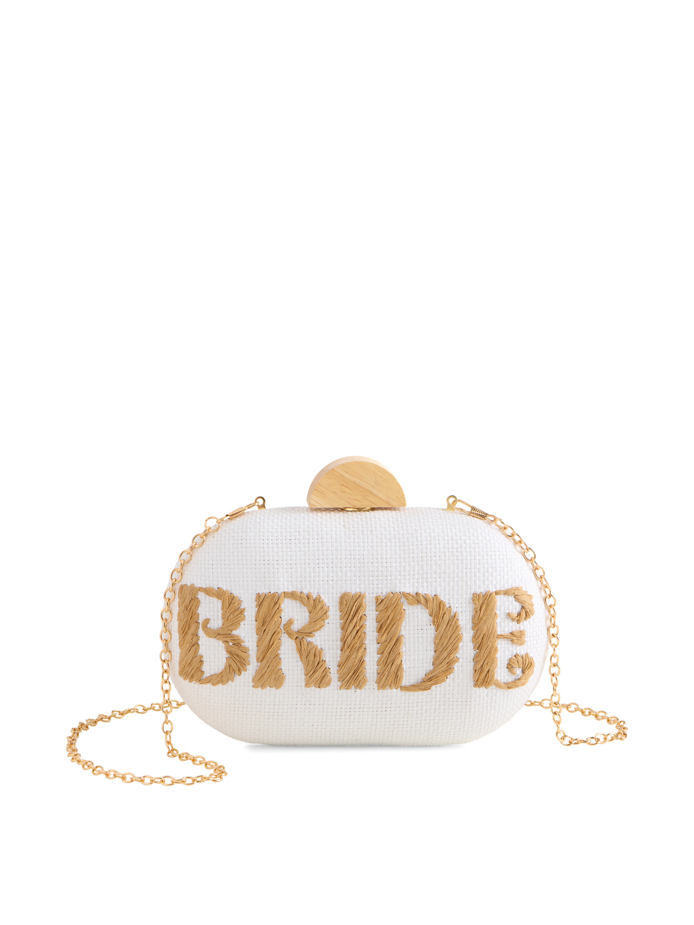 Picture of "BRIDE" OVAL MINAUDIÈRE,WHITE