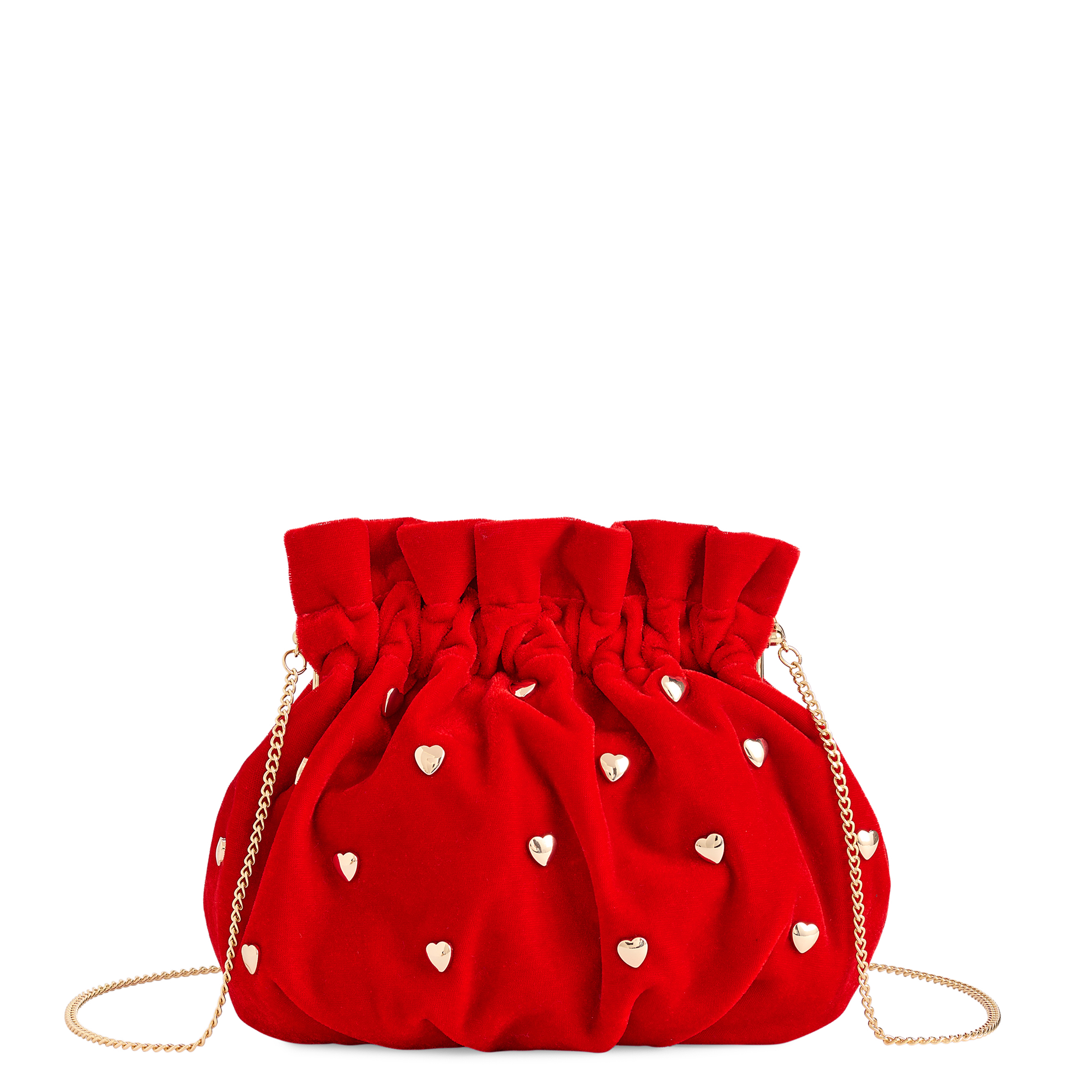 Picture of LOVE FRAME CLUTCH,SCARLET