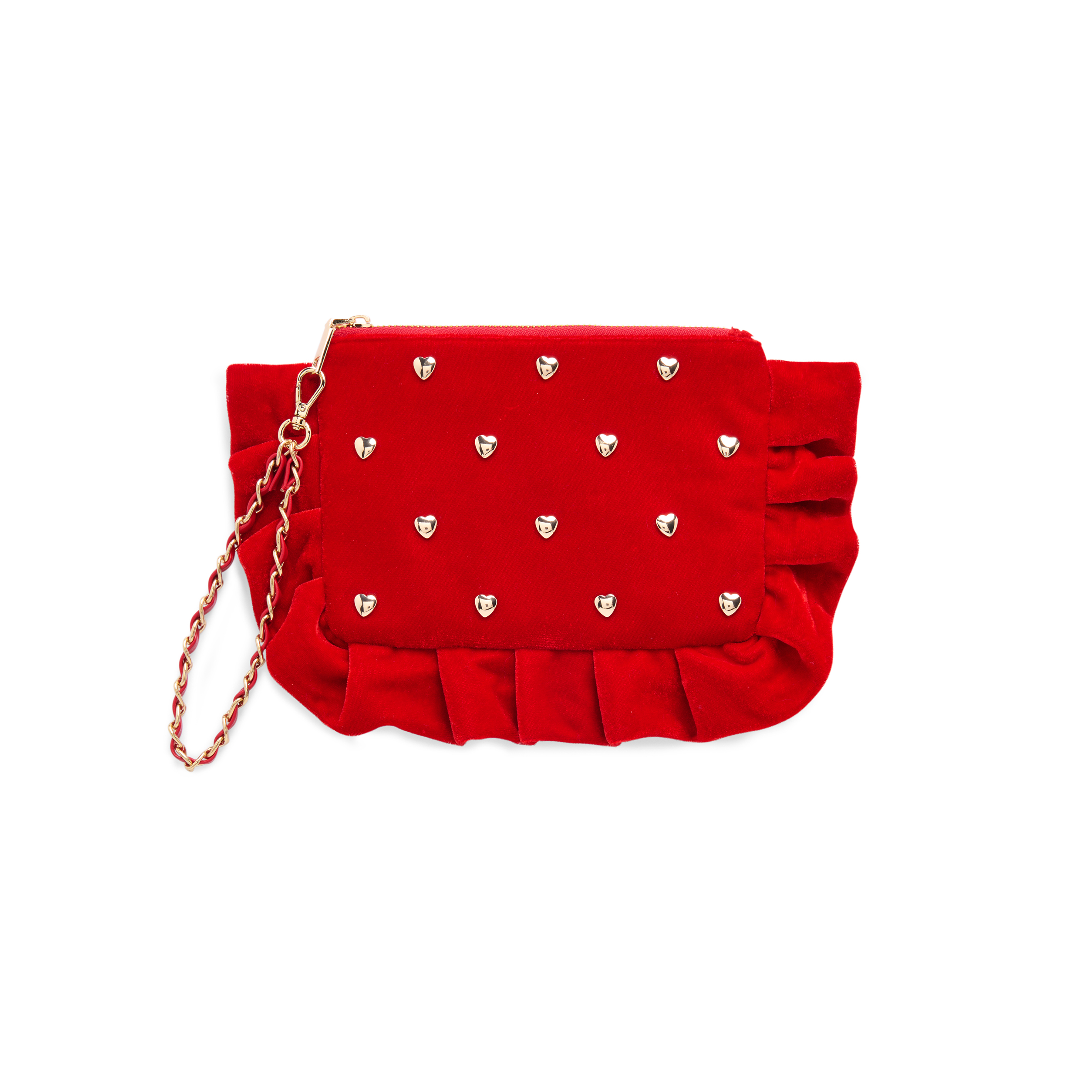 Picture of LOVE RUFFLE WRISTLET,SCARLET