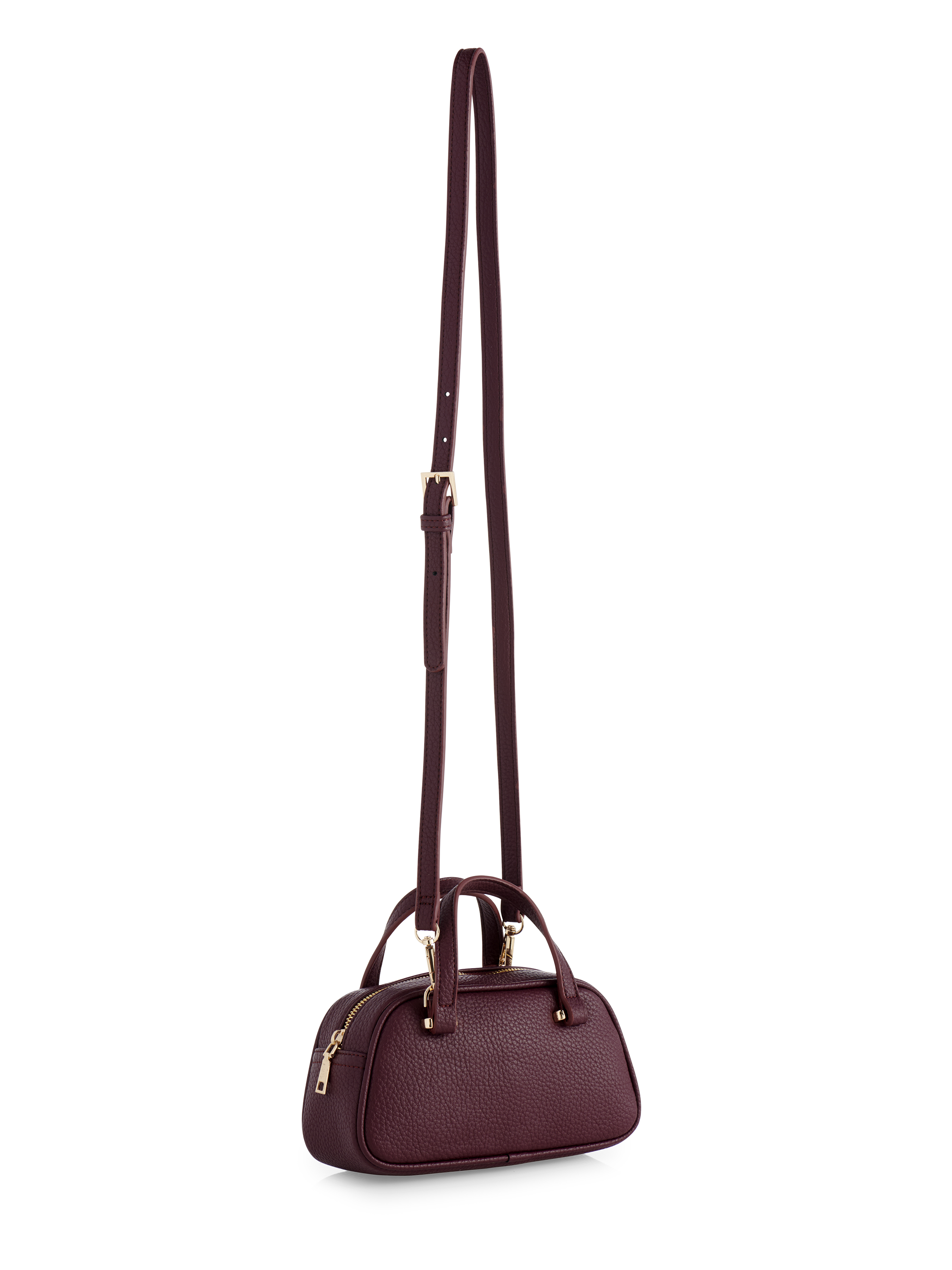 Picture of VALLERIE PEBBLE GRAIN MINI TOP HANDLE BAG,WINE