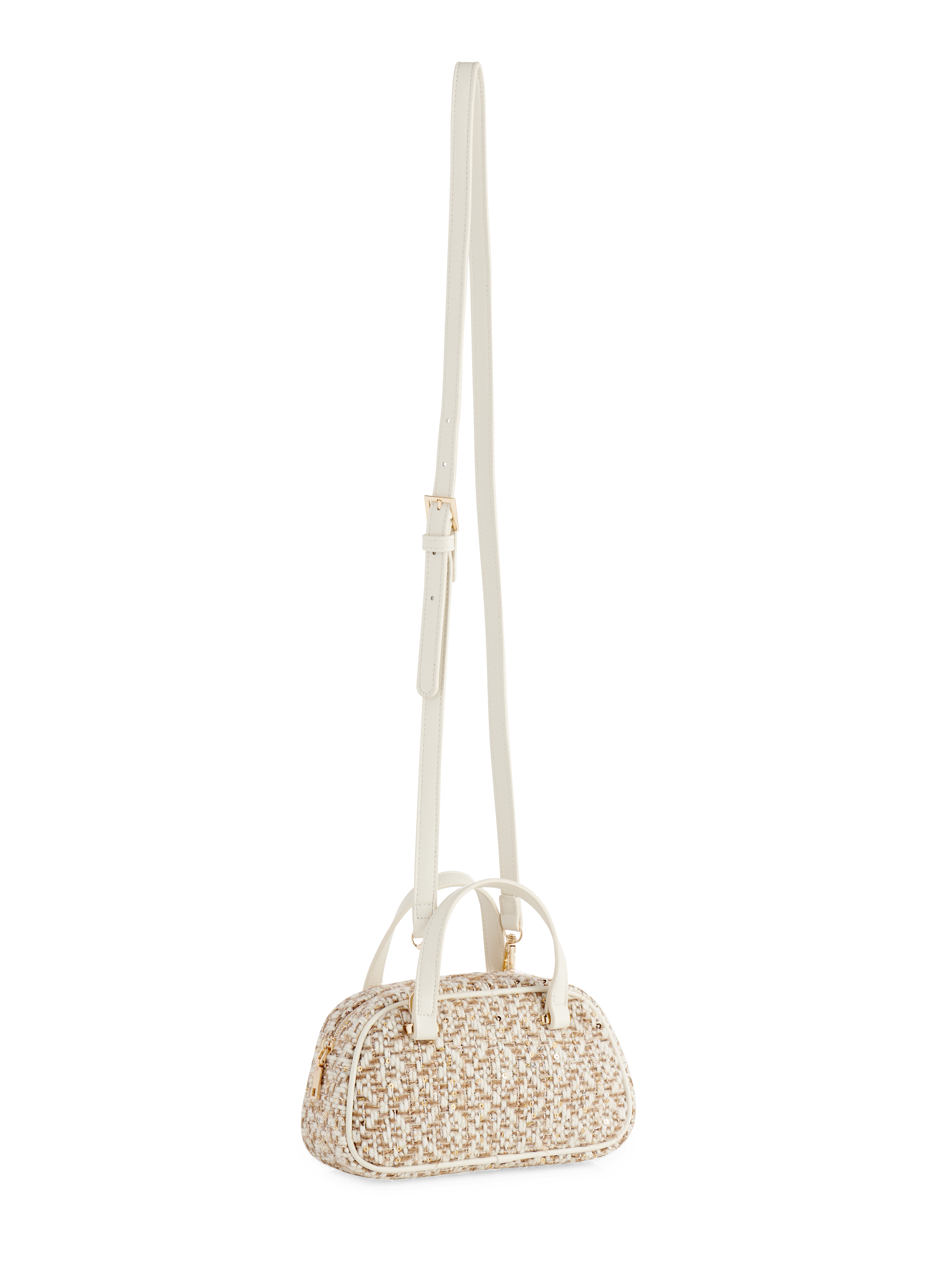 Picture of VALLERIE TWEED MINI TOP HANDLE BAG,GOLD