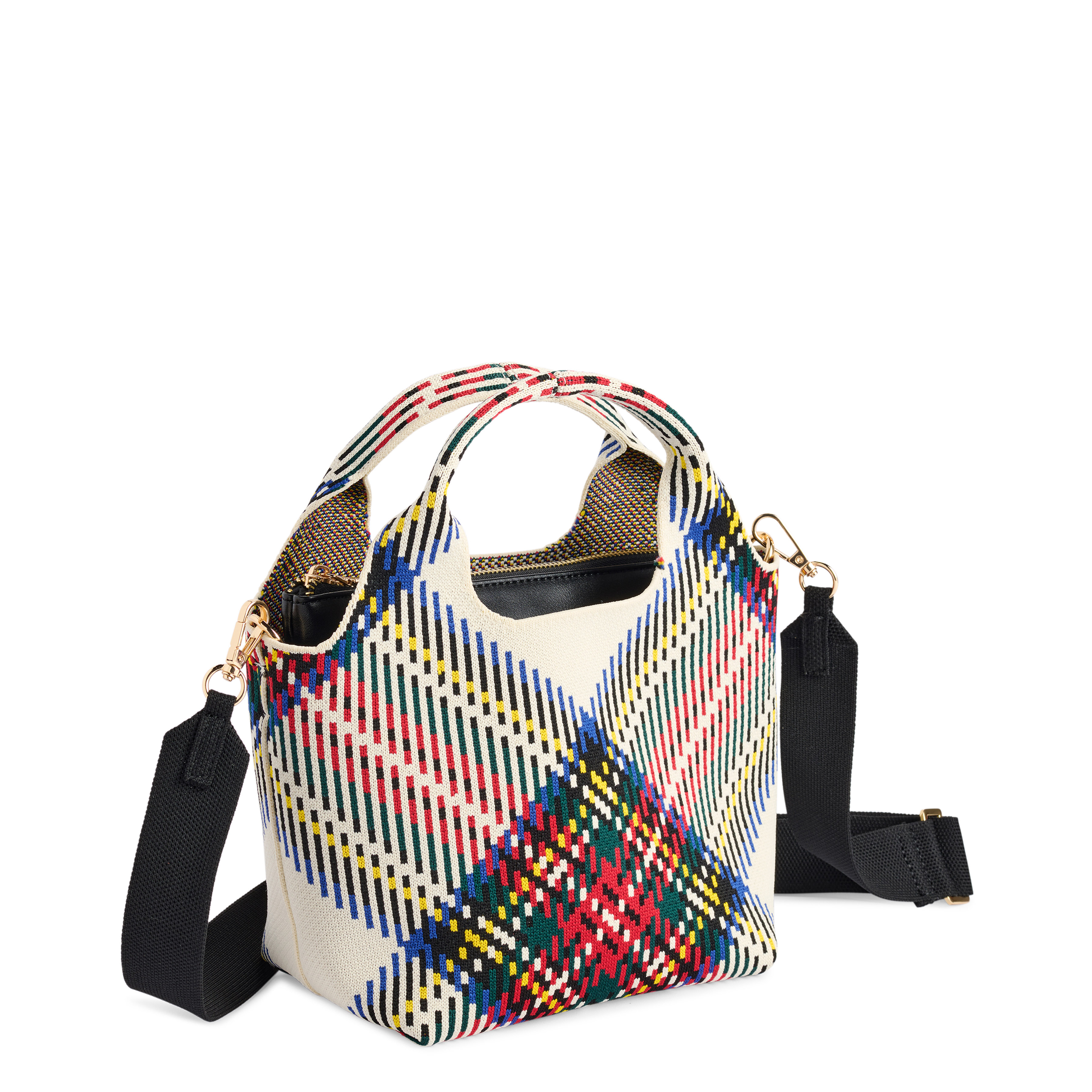 Picture of ROBBIE PLAID MINI TOTE,IVORY