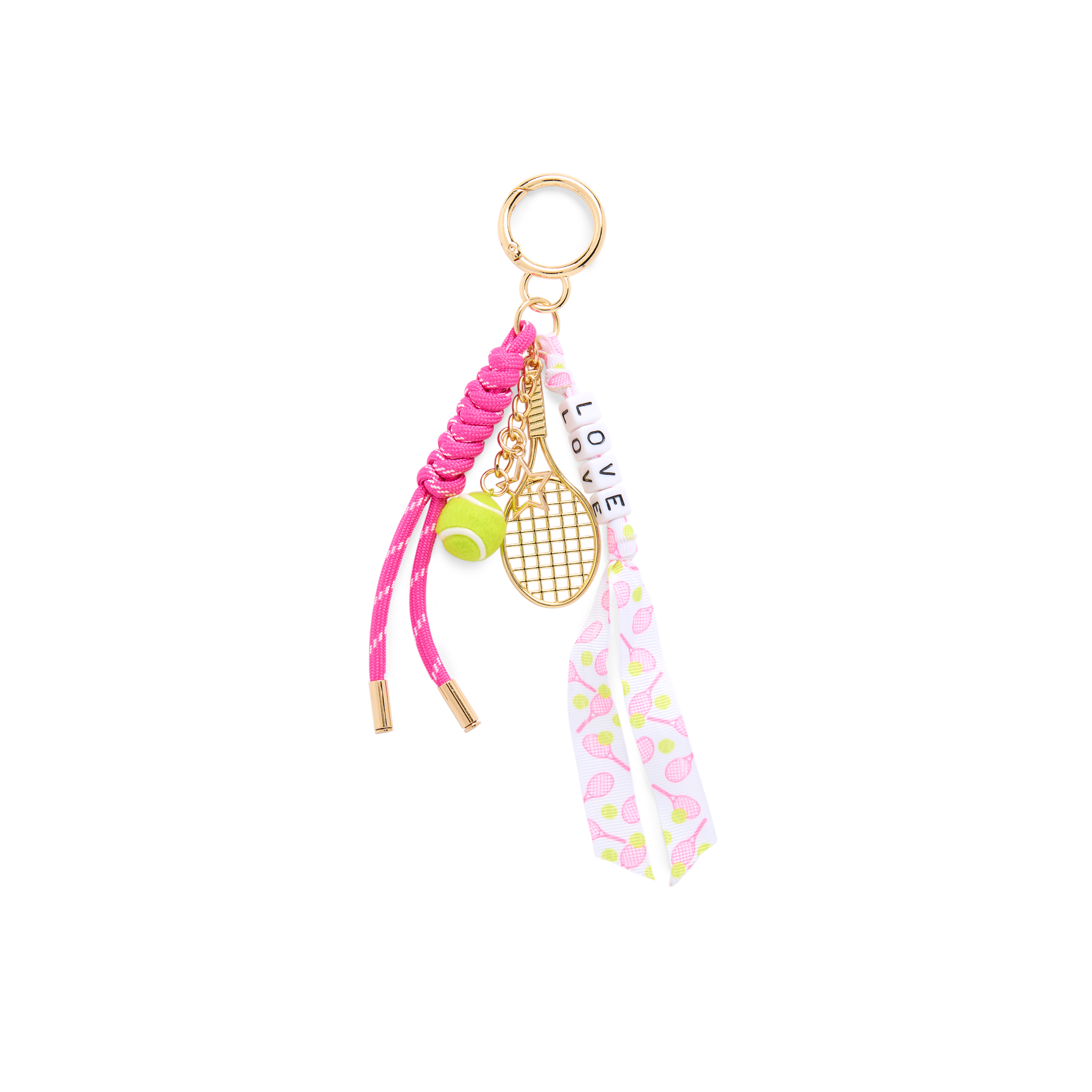 Picture of LOVE TENNIS BAG CHARM/KEY RING,PINK