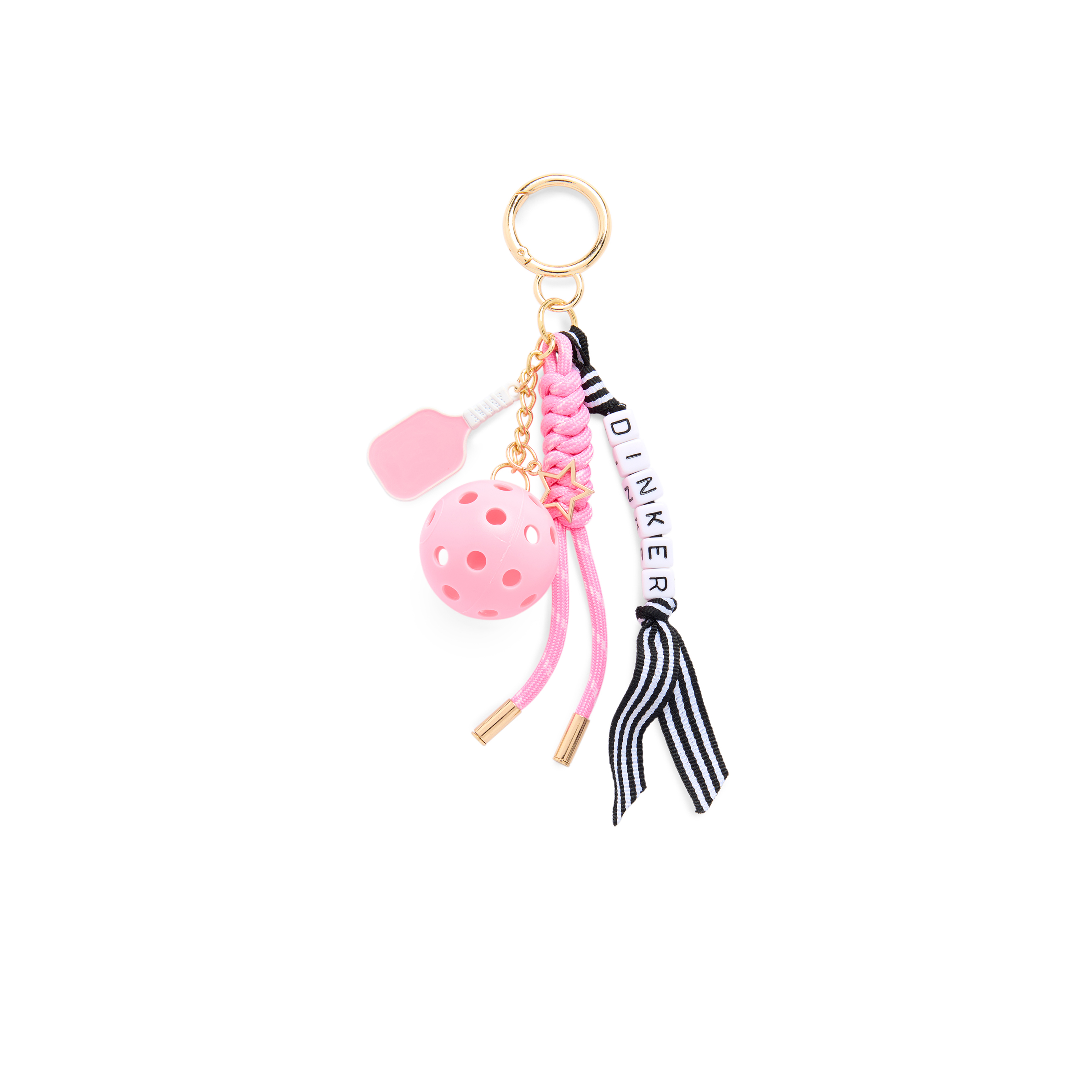 Picture of DINKER PICKLEBALL BAG CHARM/KEY RING,PINK