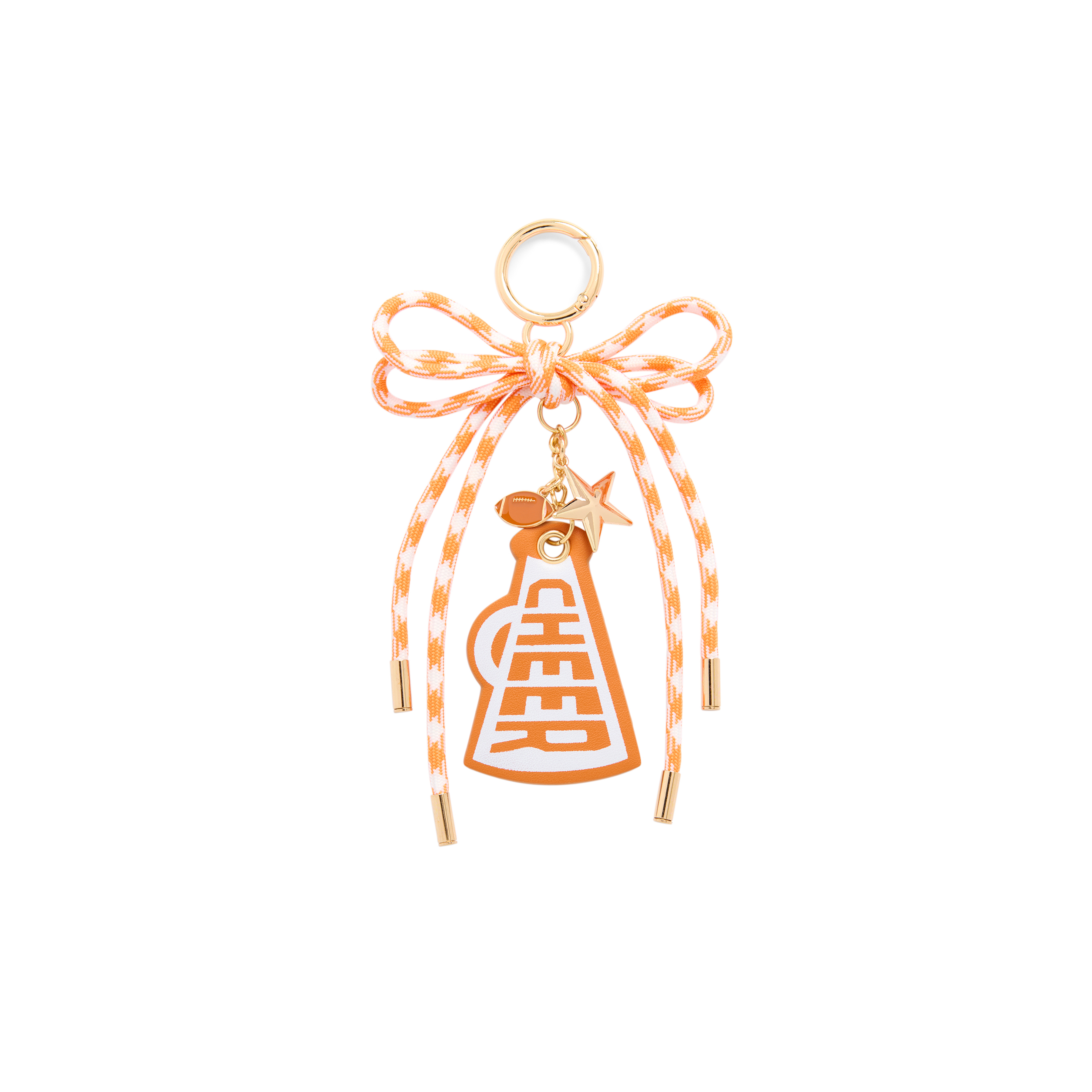 Picture of CHEER GAMEDAY BAG CHARM/KEY RING,BURNT ORANGE