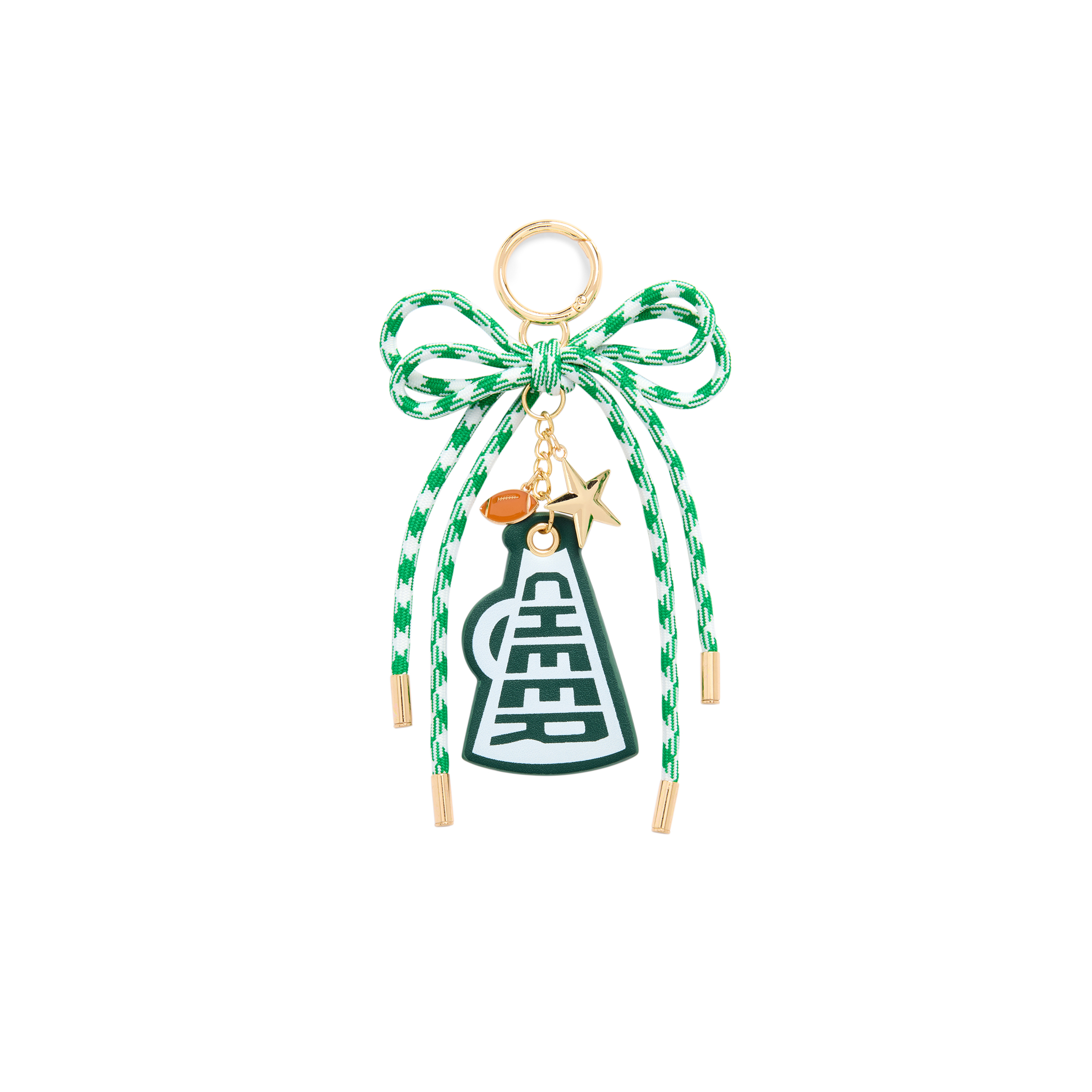 Picture of CHEER GAMEDAY BAG CHARM/KEY RING,GREEN