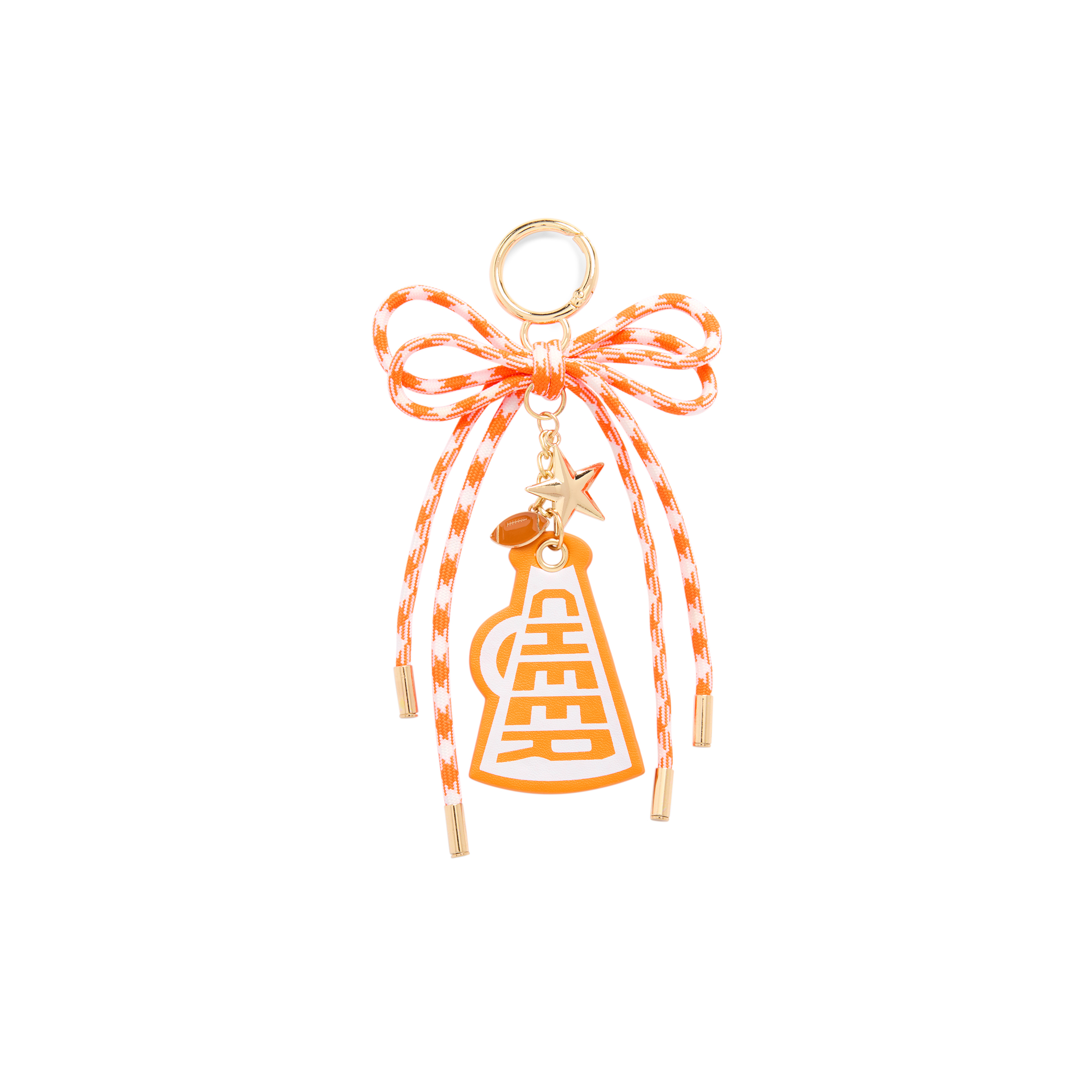 Picture of CHEER GAMEDAY BAG CHARM/KEY RING,ORANGE