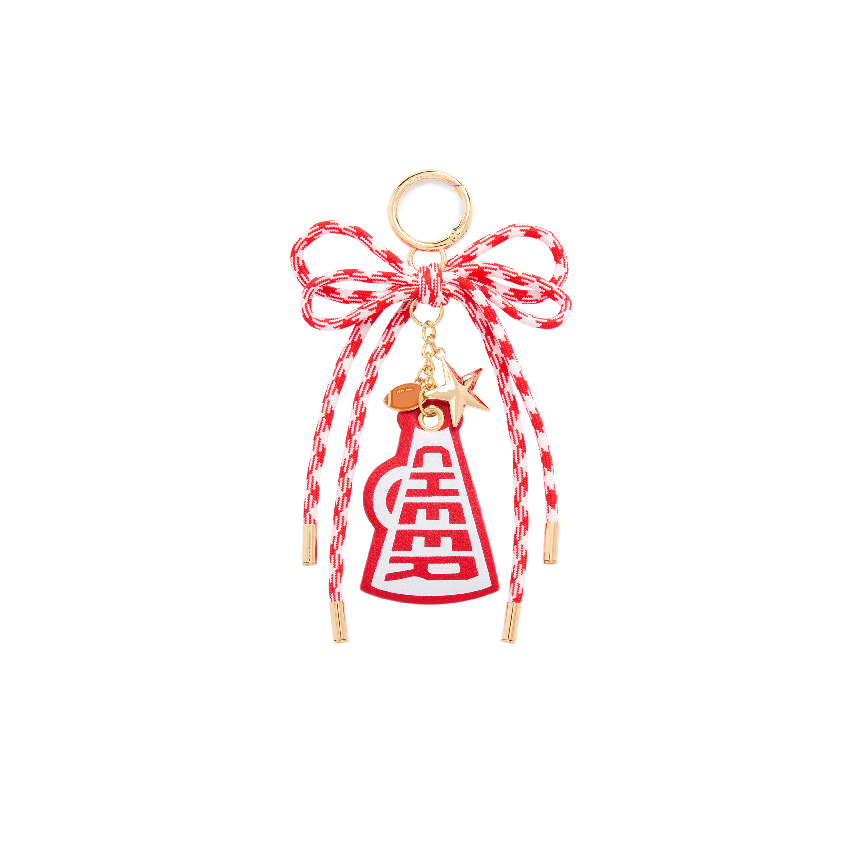 Picture of CHEER GAMEDAY BAG CHARM/KEY RING,RED