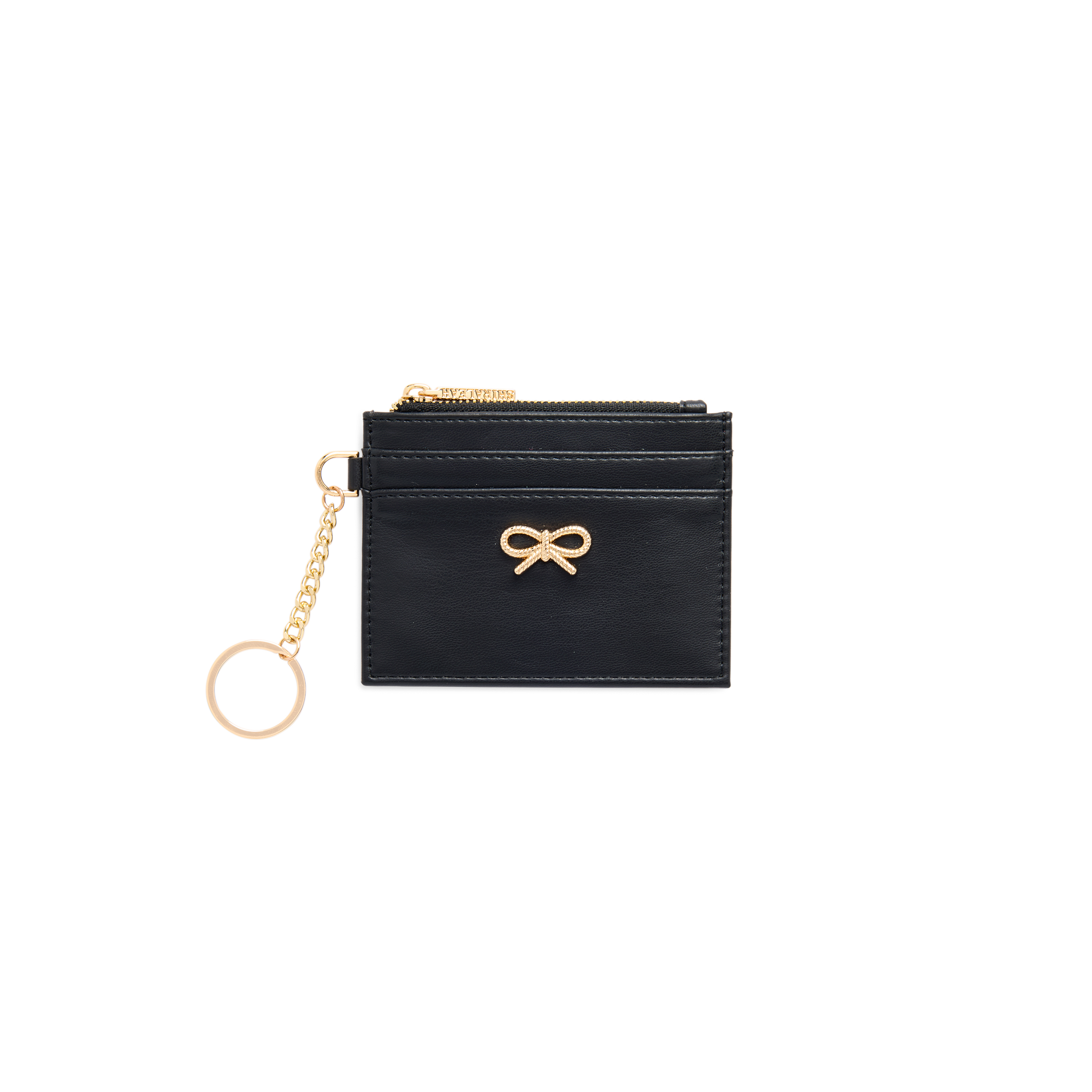 Picture of BOW CARD CASE/KEY RING,BLACK