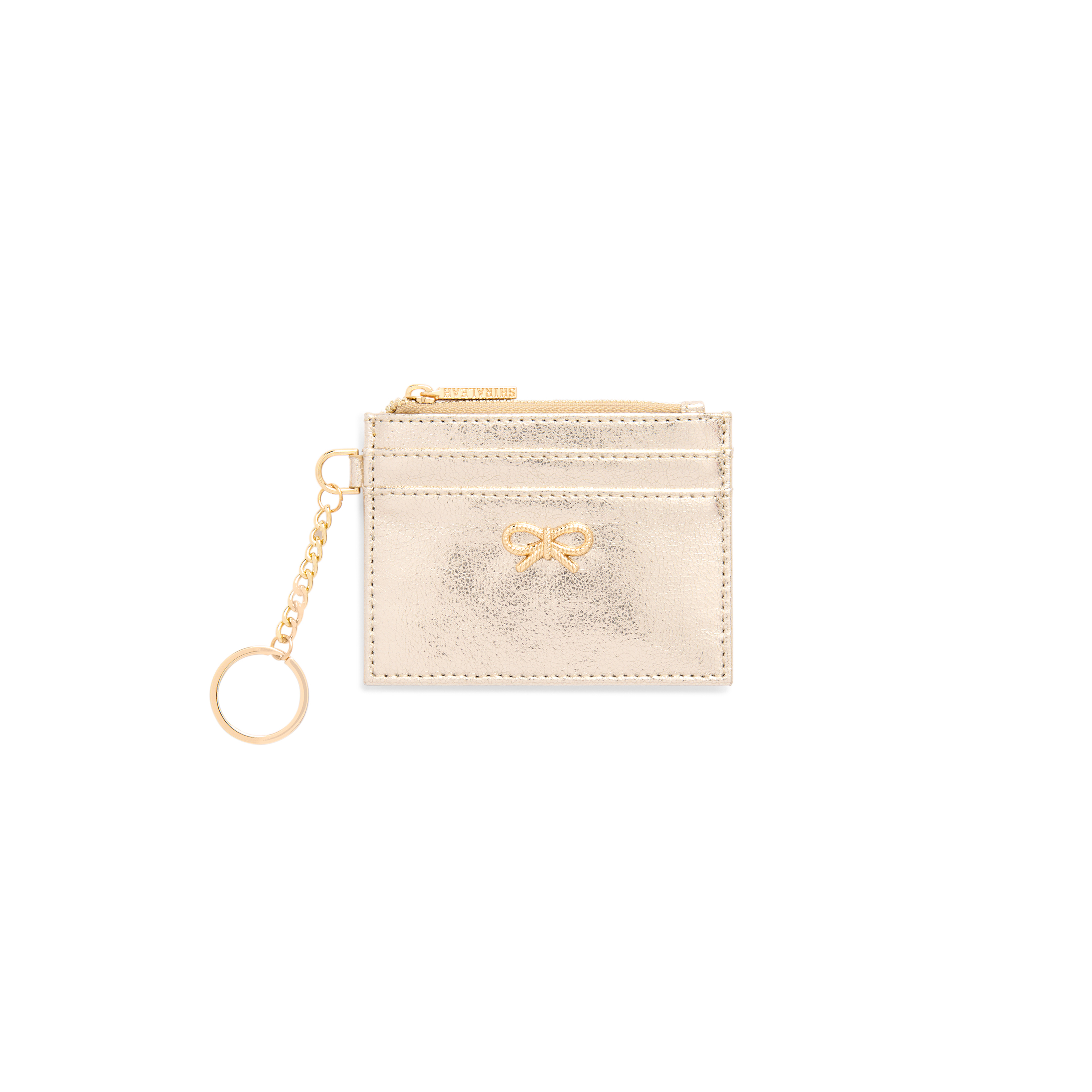 Picture of BOW CARD CASE/KEY RING,GOLD