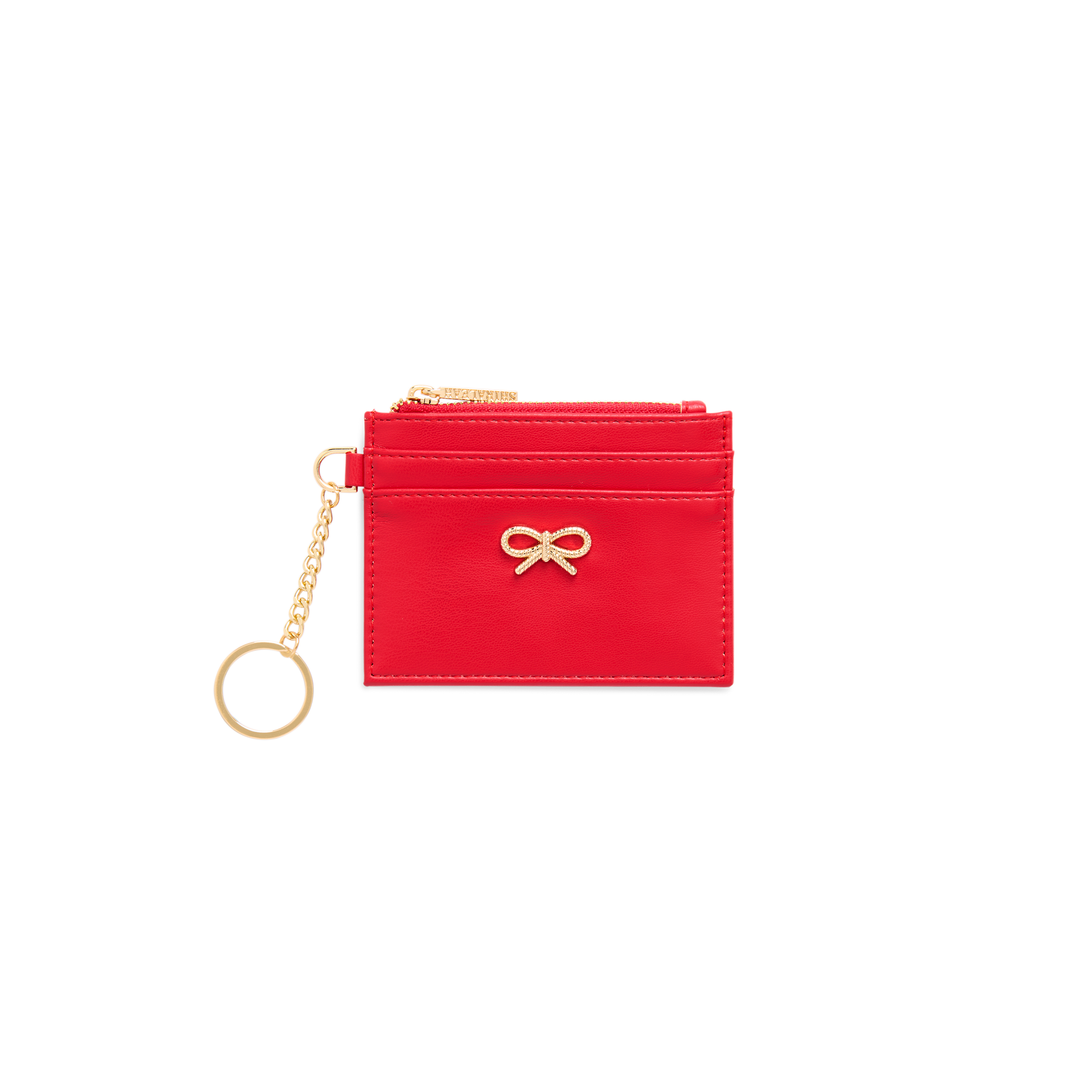 Picture of BOW CARD CASE/KEY RING,RED