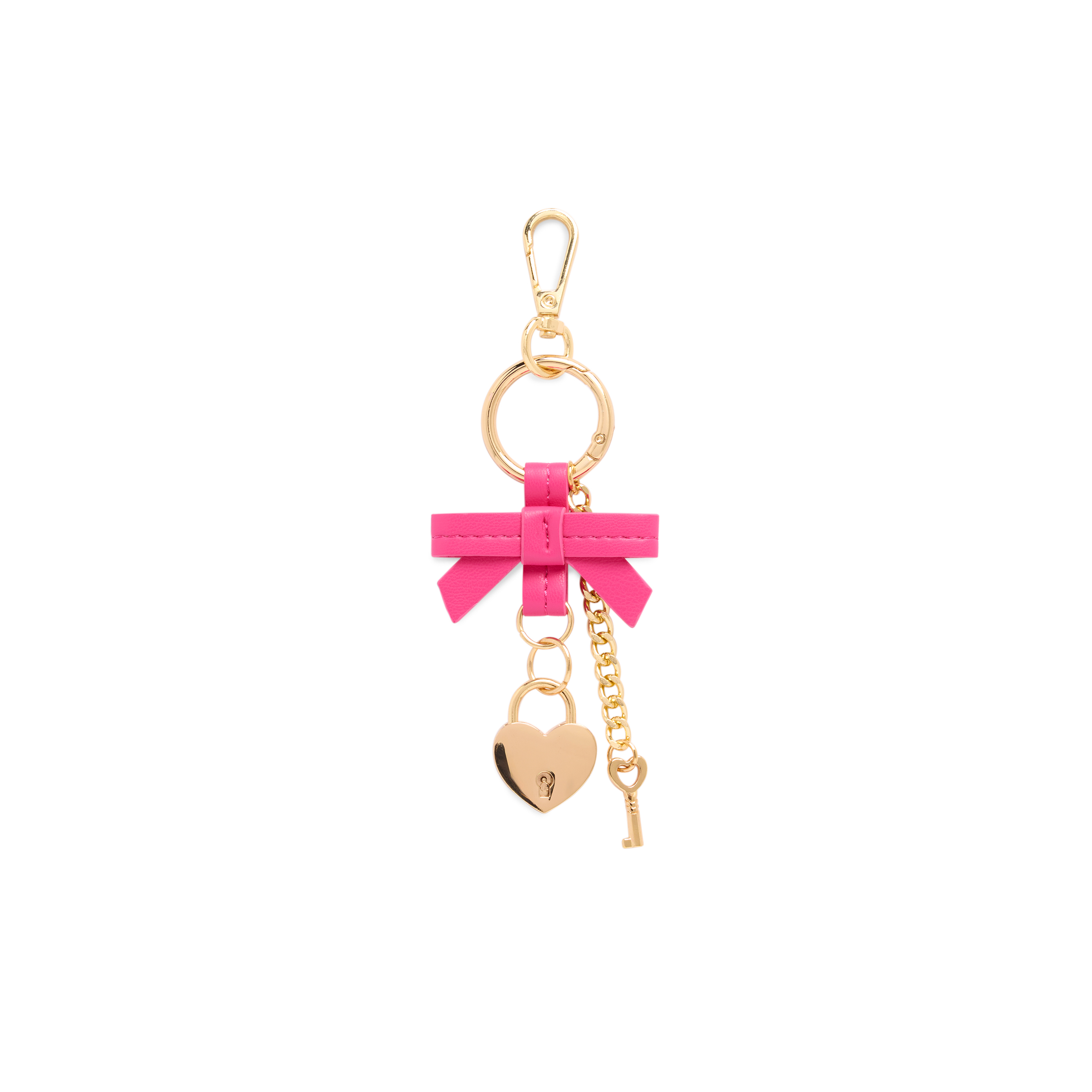 Picture of HEART LOCKET BAG CHARM/KEY RING,PINK