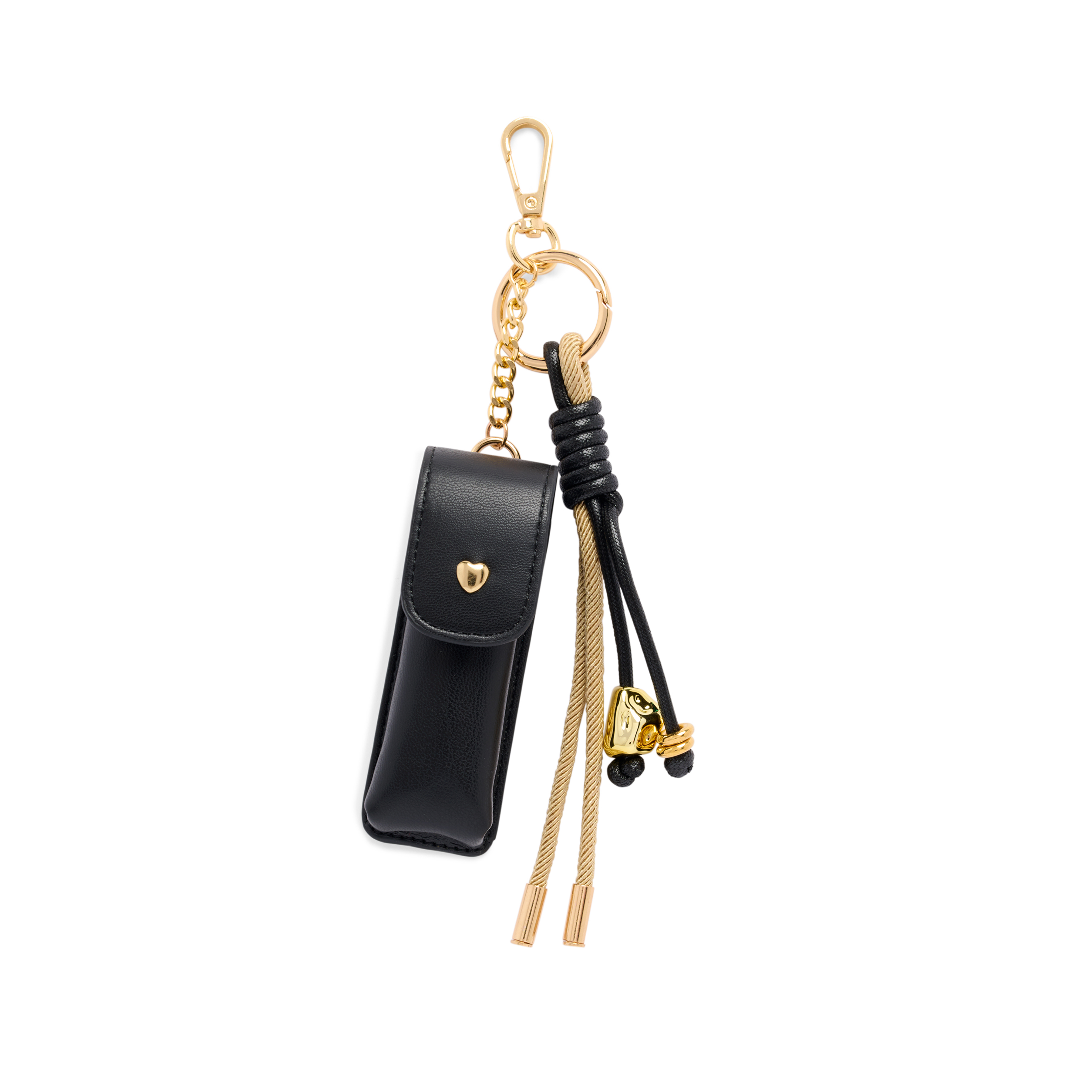 Picture of LIPSTICK CASE BAG CHARM/KEY RING,BLACK