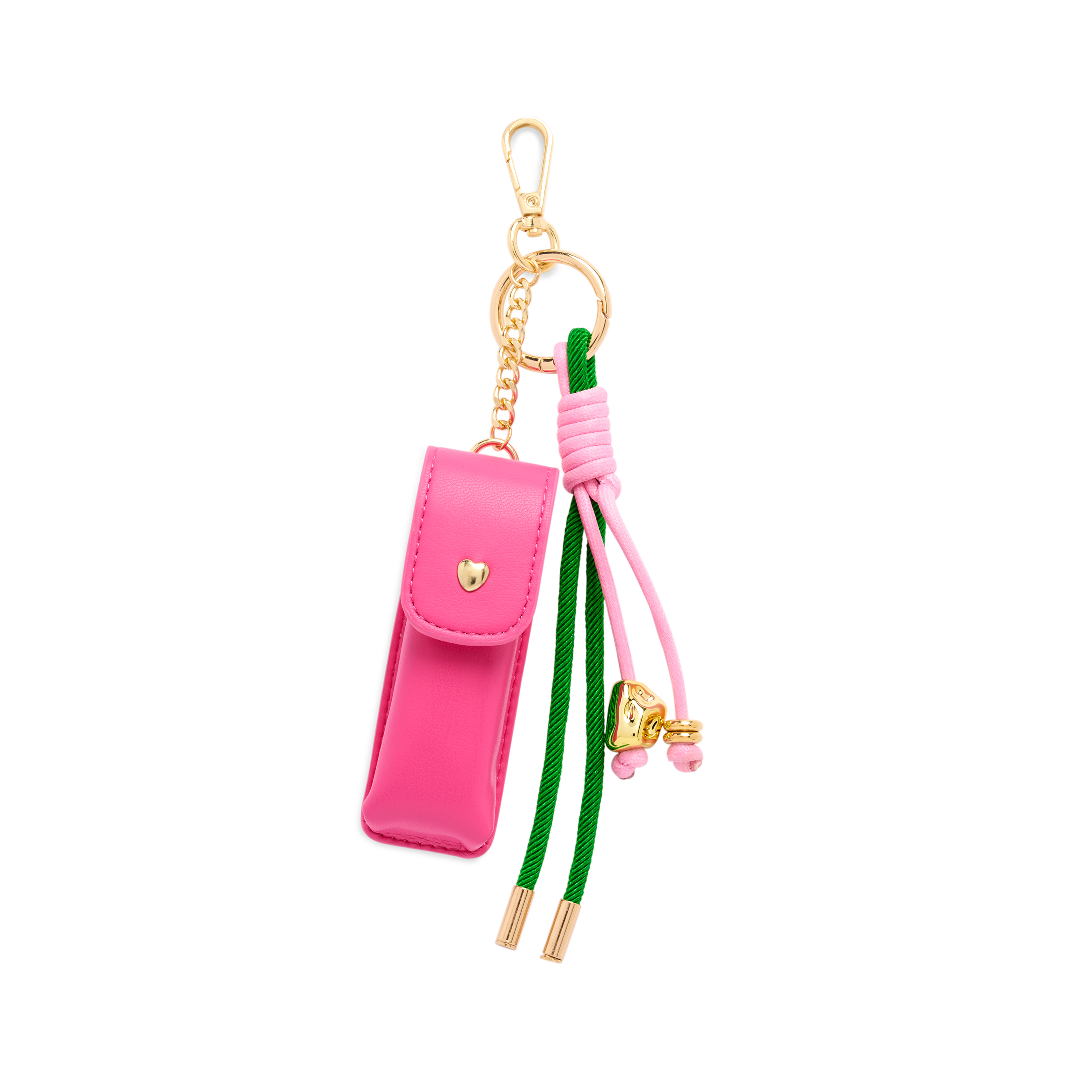 Picture of LIPSTICK CASE BAG CHARM/KEY RING,PINK