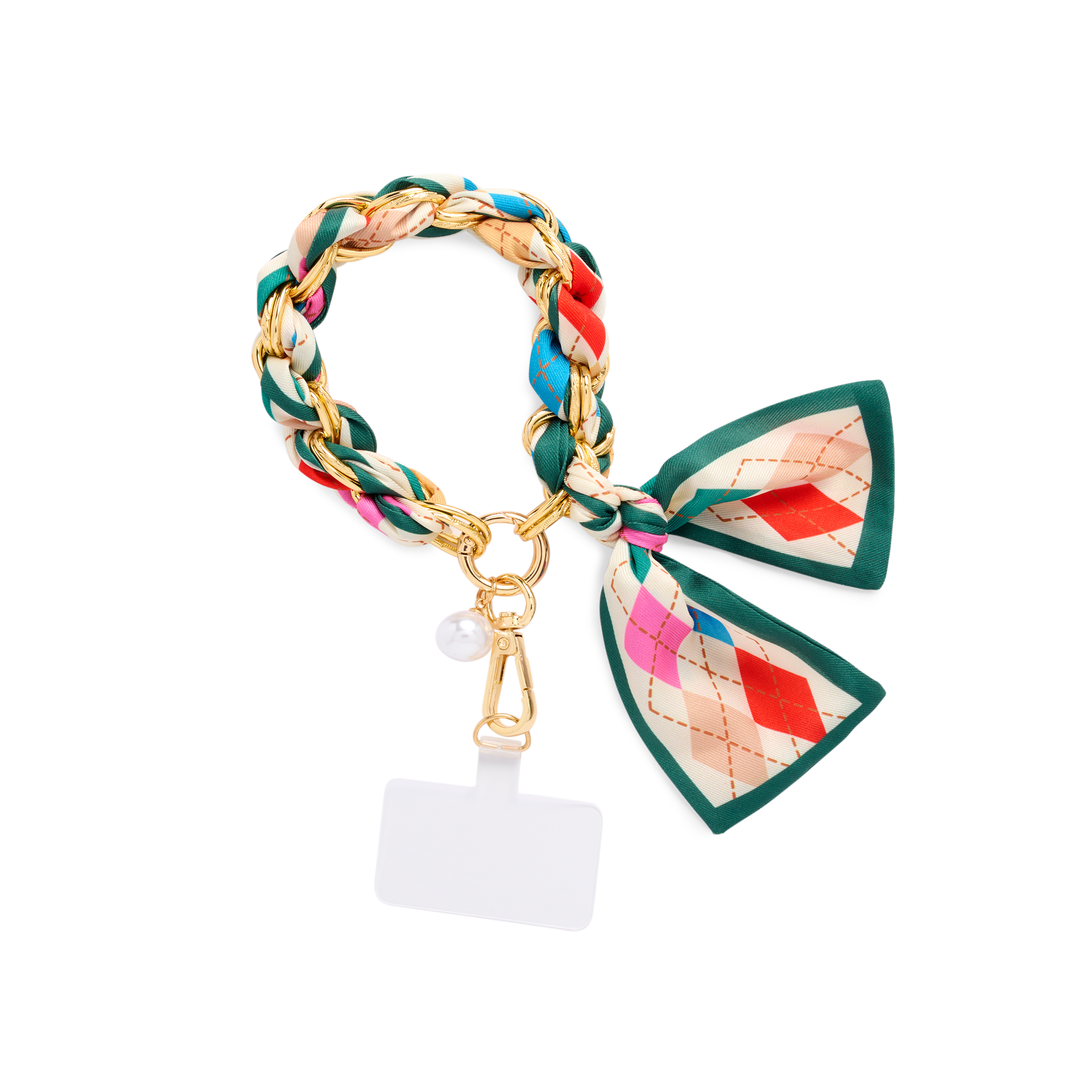 Picture of ARGYLE PHONE WRISTLET,MULTI