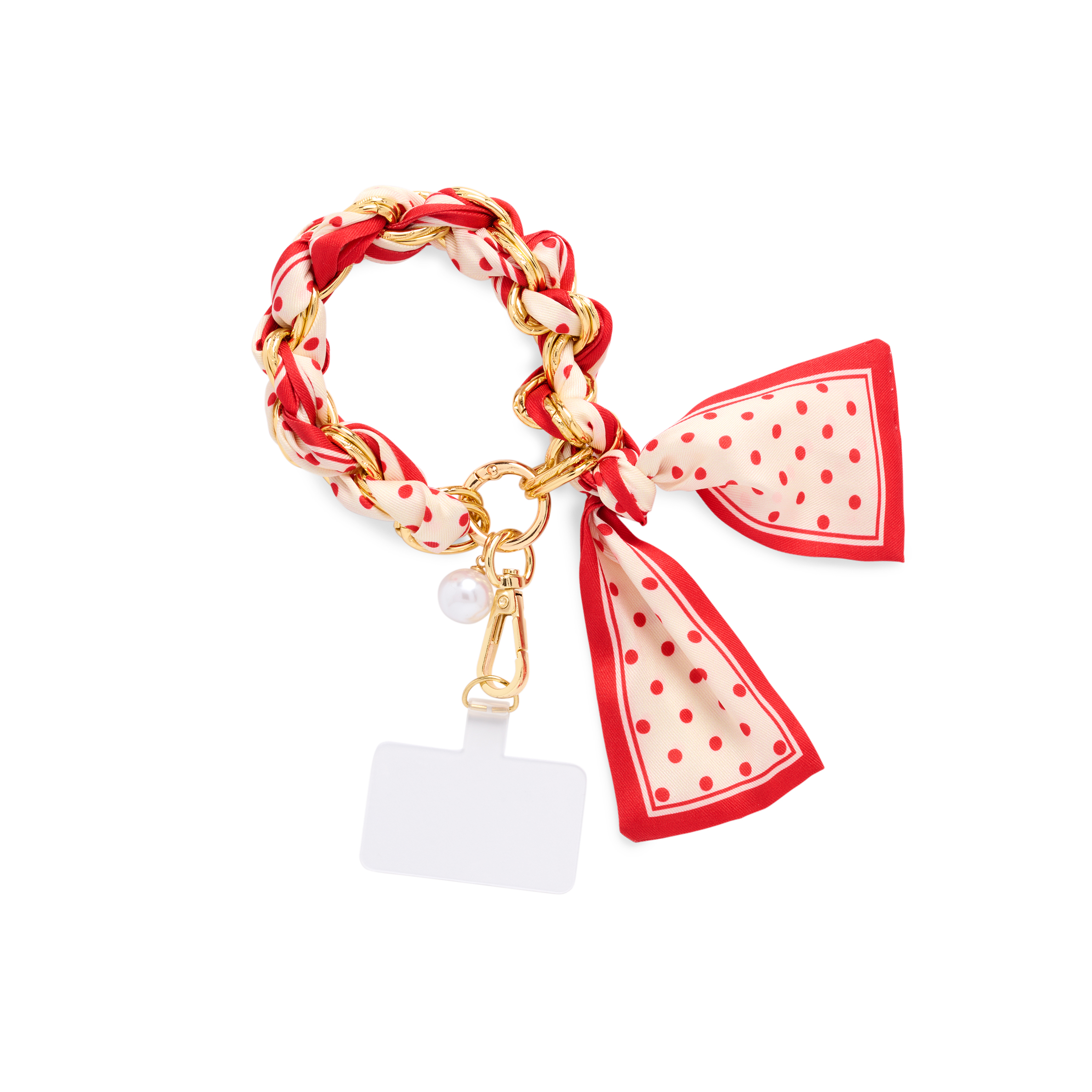 Picture of DOTS PHONE WRISTLET,RED