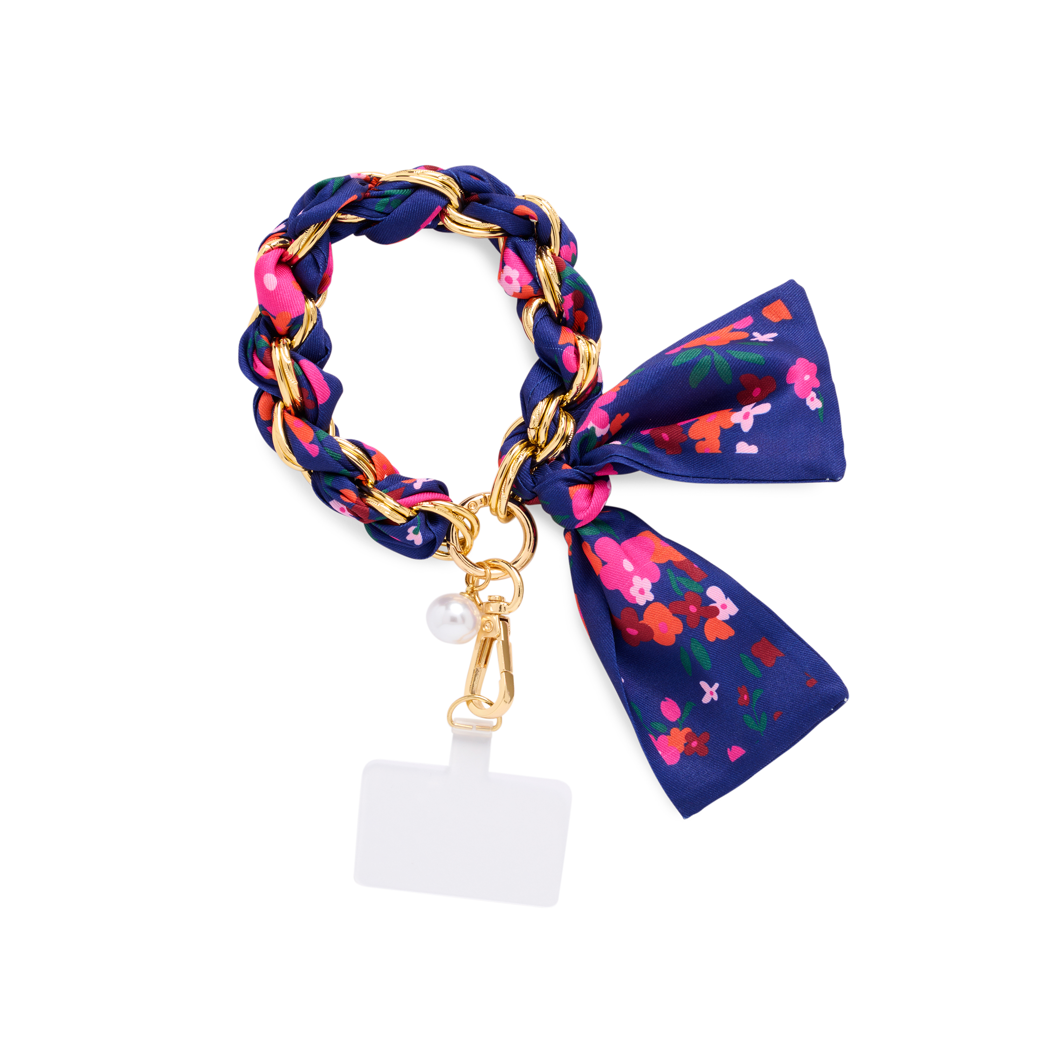 Picture of FLOWER PHONE WRISTLET,NAVY