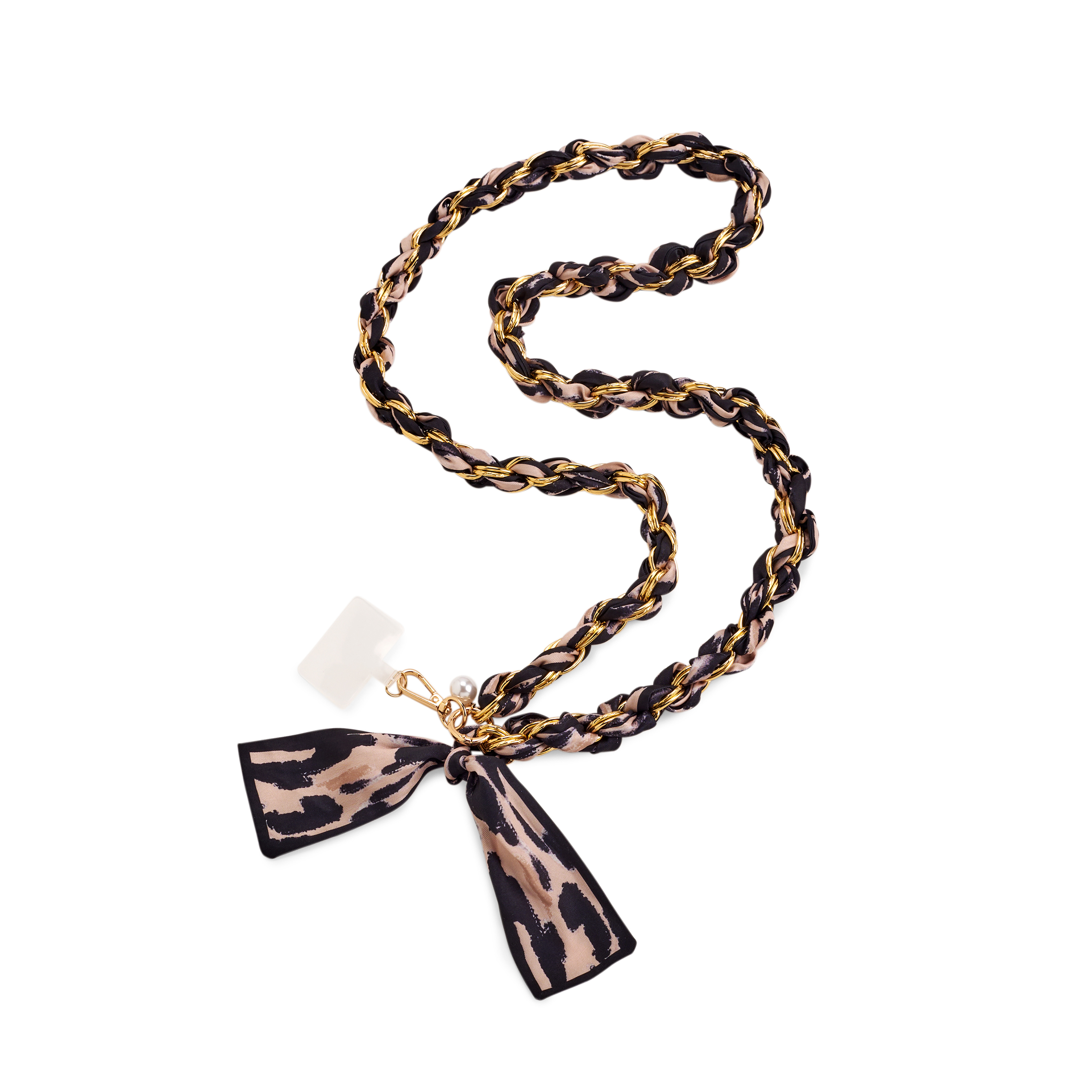Picture of ANIMAL PRINT CROSS-BODY PHONE CHAIN,LEOPARD