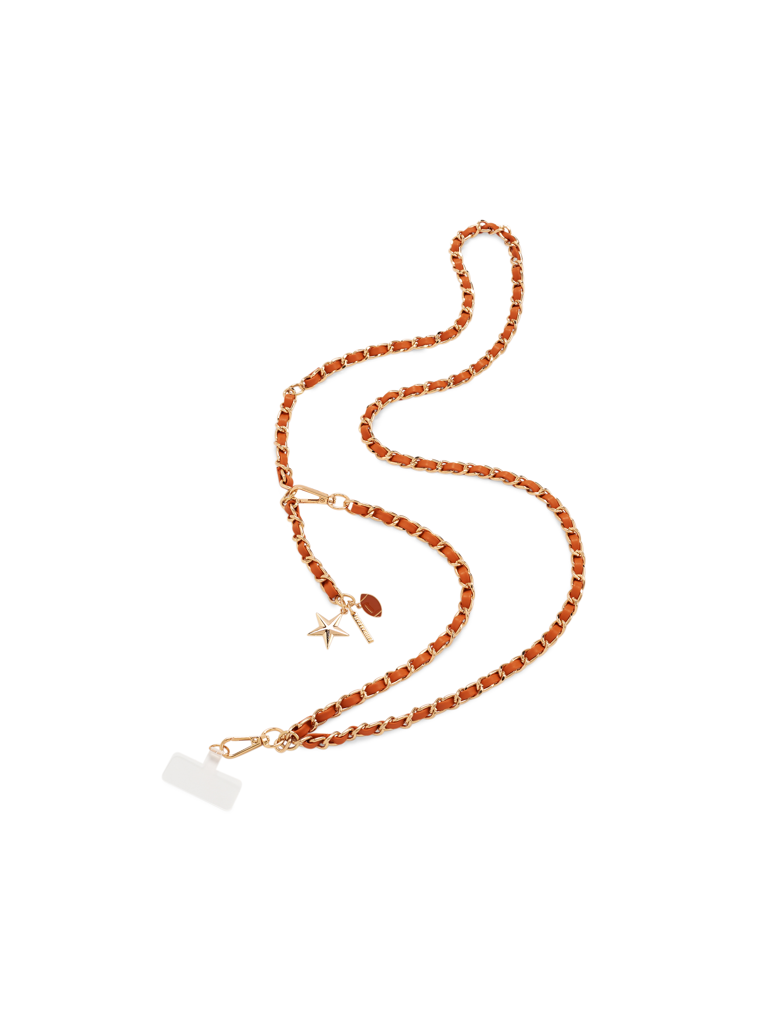 Picture of TAYLOR CROSS-BODY PHONE CHAIN,BURNT ORANGE