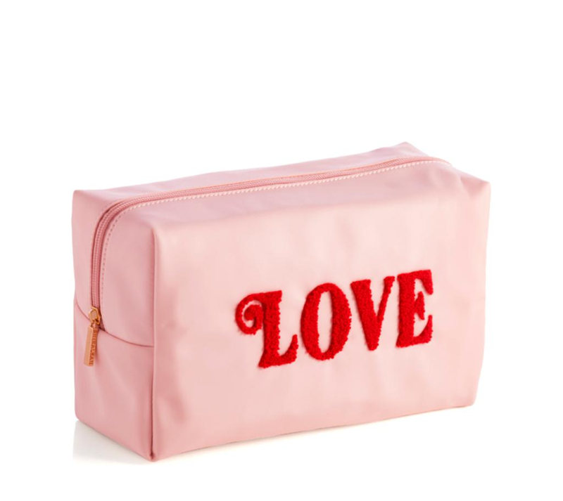 Picture of CARA "LOVE" ZIP POUCH, BLUSH