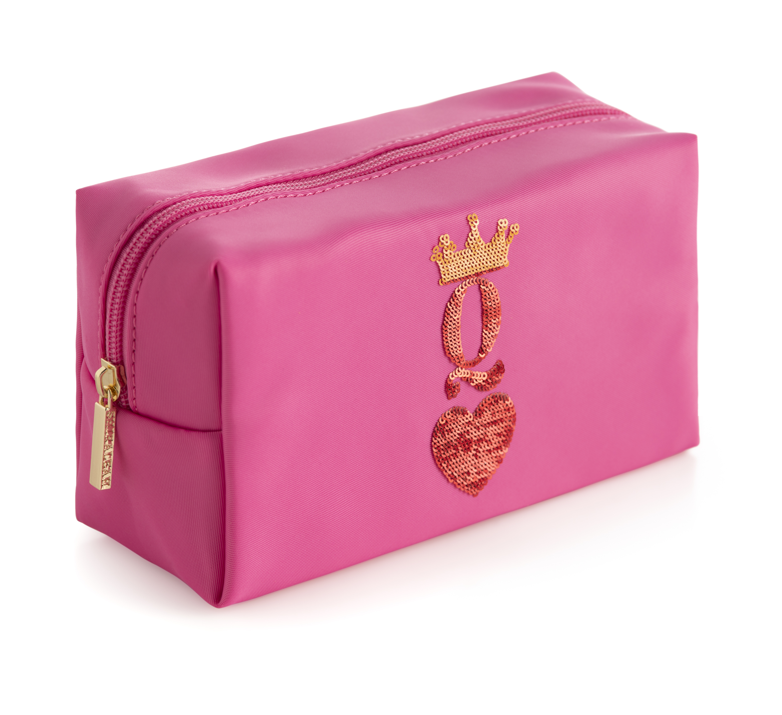 Picture of CARA QUEEN OF HEARTS ZIP POUCH, PINK