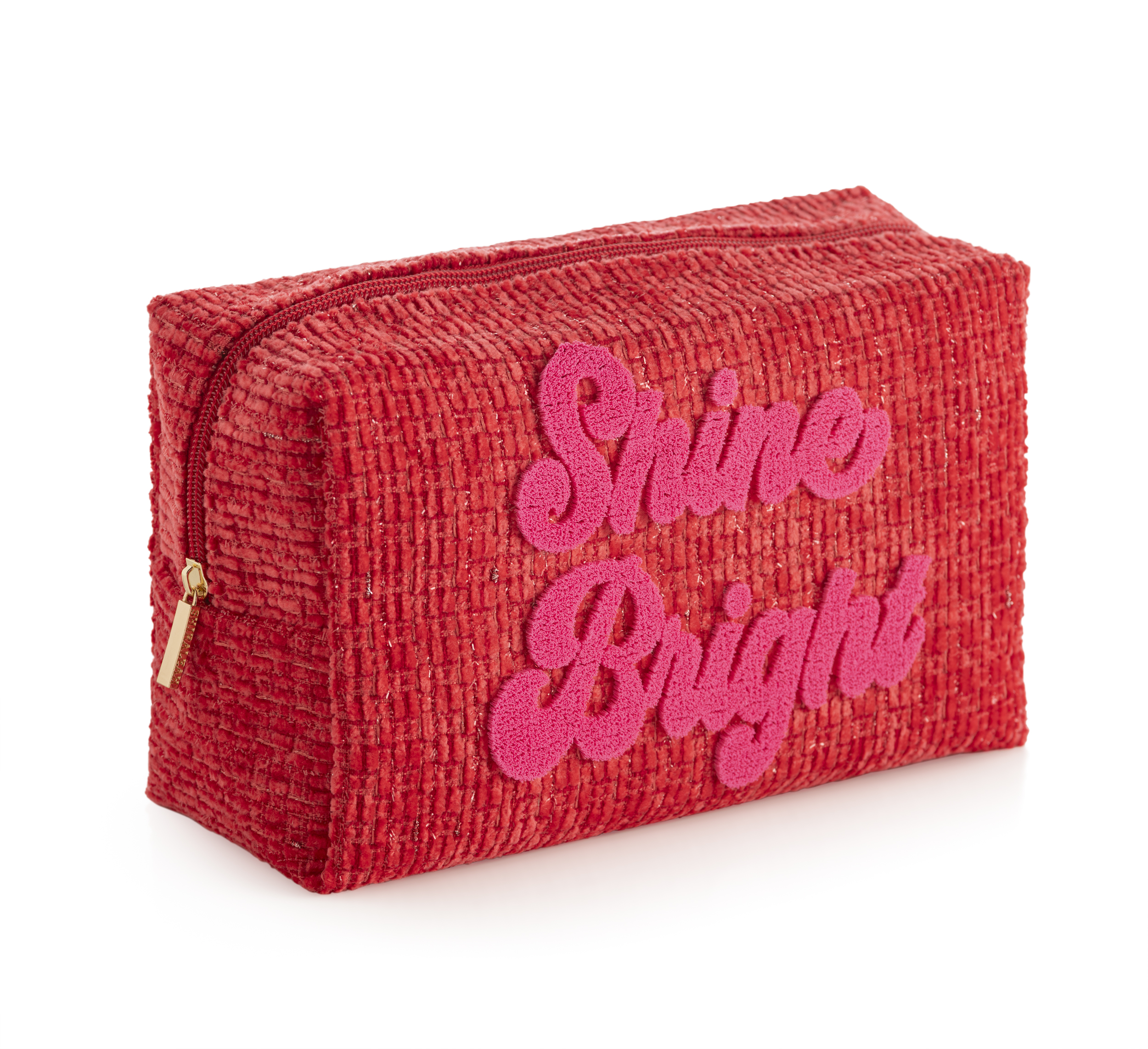 Picture of "SHINE BRIGHT" ZIP POUCH, RED