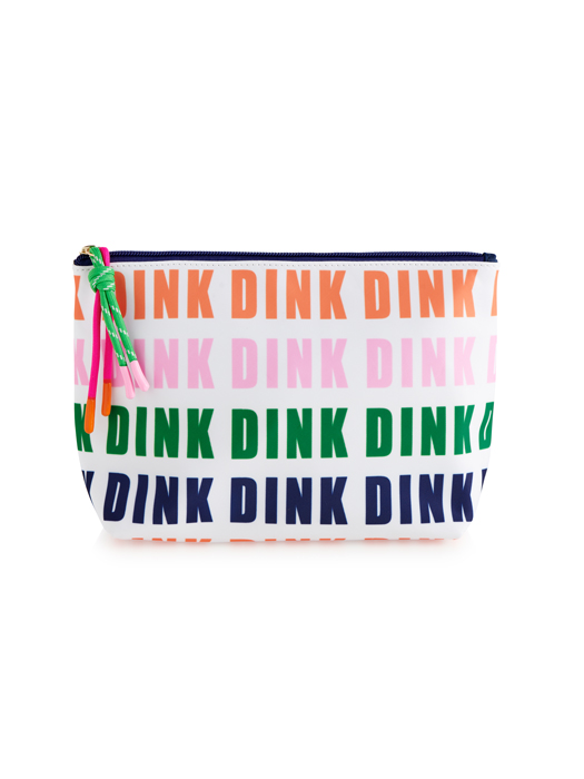 Picture of "DINK DINK DINK" LARGE ZIP POUCH, MULTI