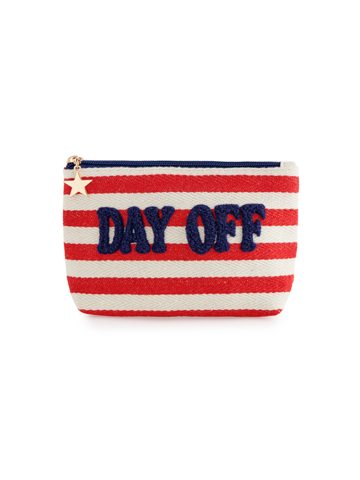 Picture of MORGAN "DAY OFF" SMALL ZIP POUCH, RED