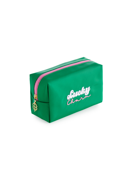 Picture of "LUCKY CHARM" SMALL ZIP POUCH, GREEN