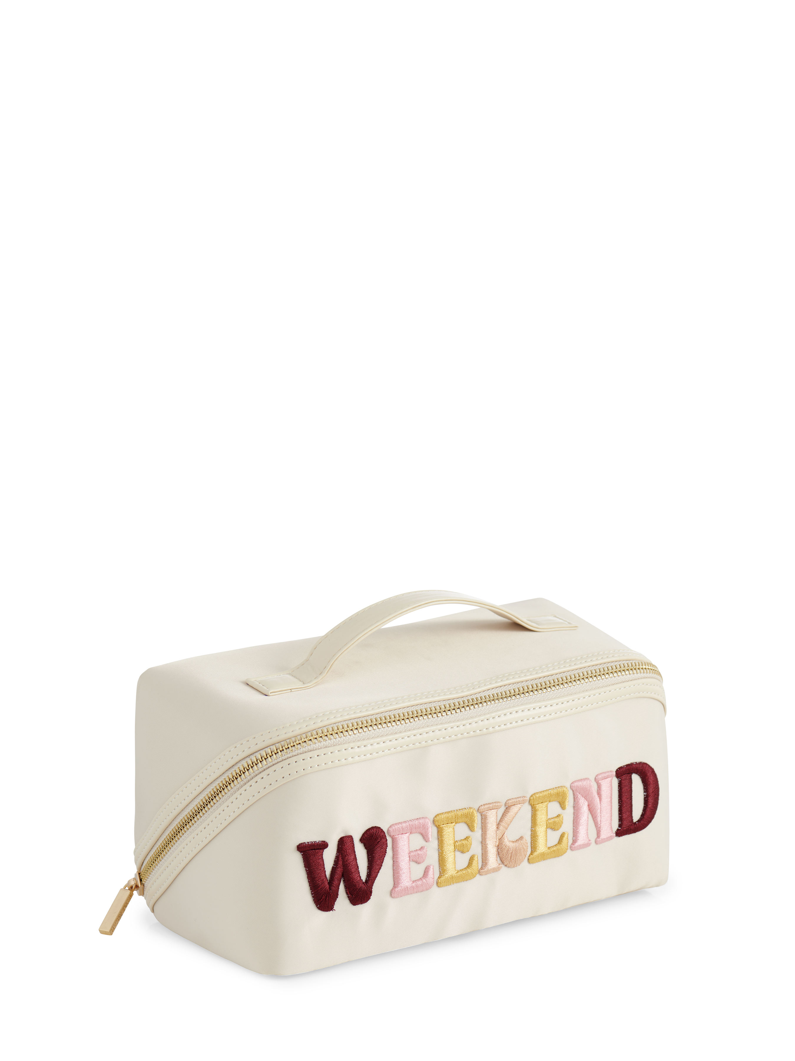 Picture of "WEEKEND" COSMETIC ZIP POUCH, IVORY