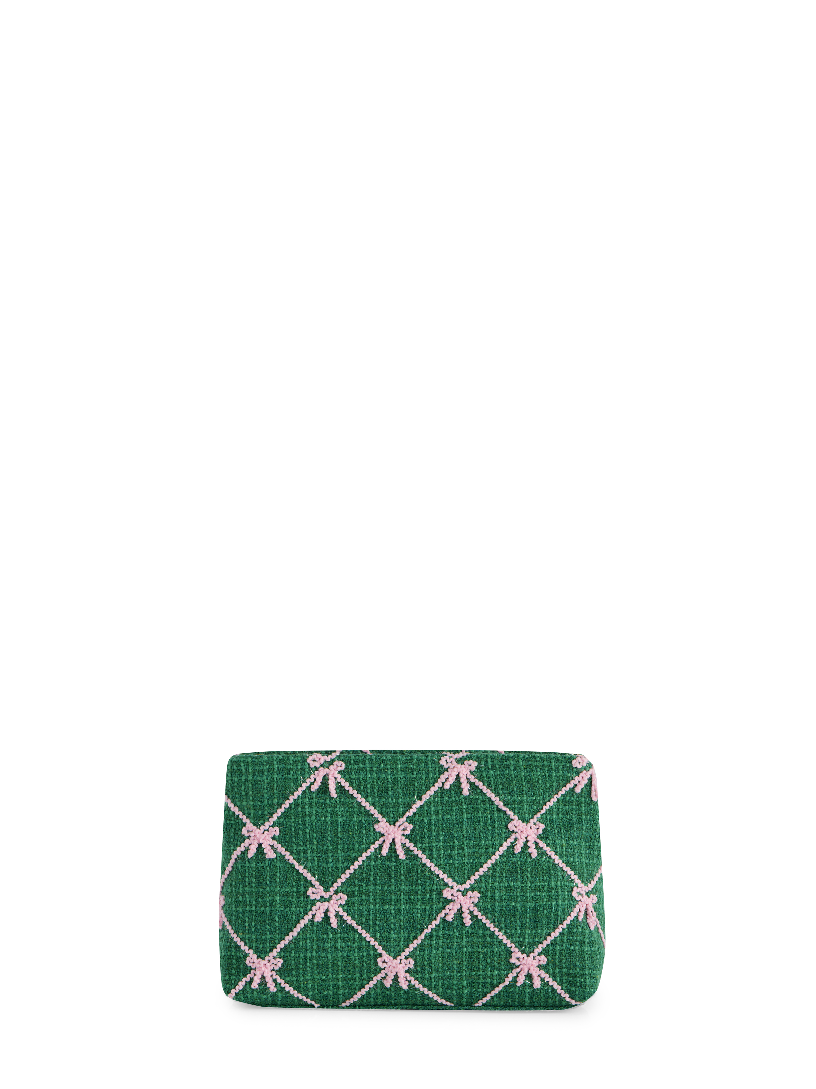 Picture of TINSEL BOW ZIP POUCH, GREEN