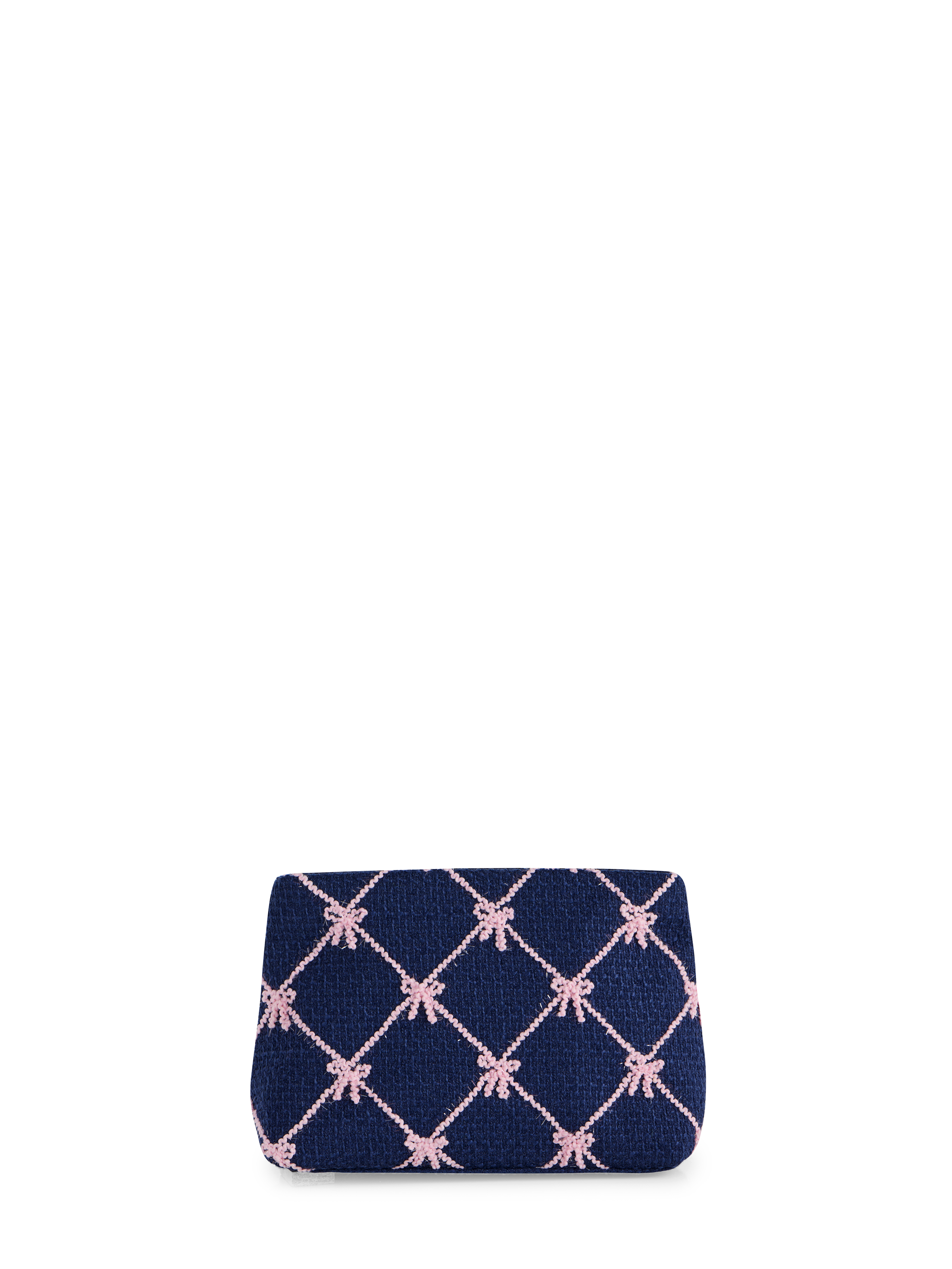 Picture of TINSEL BOW ZIP POUCH, NAVY