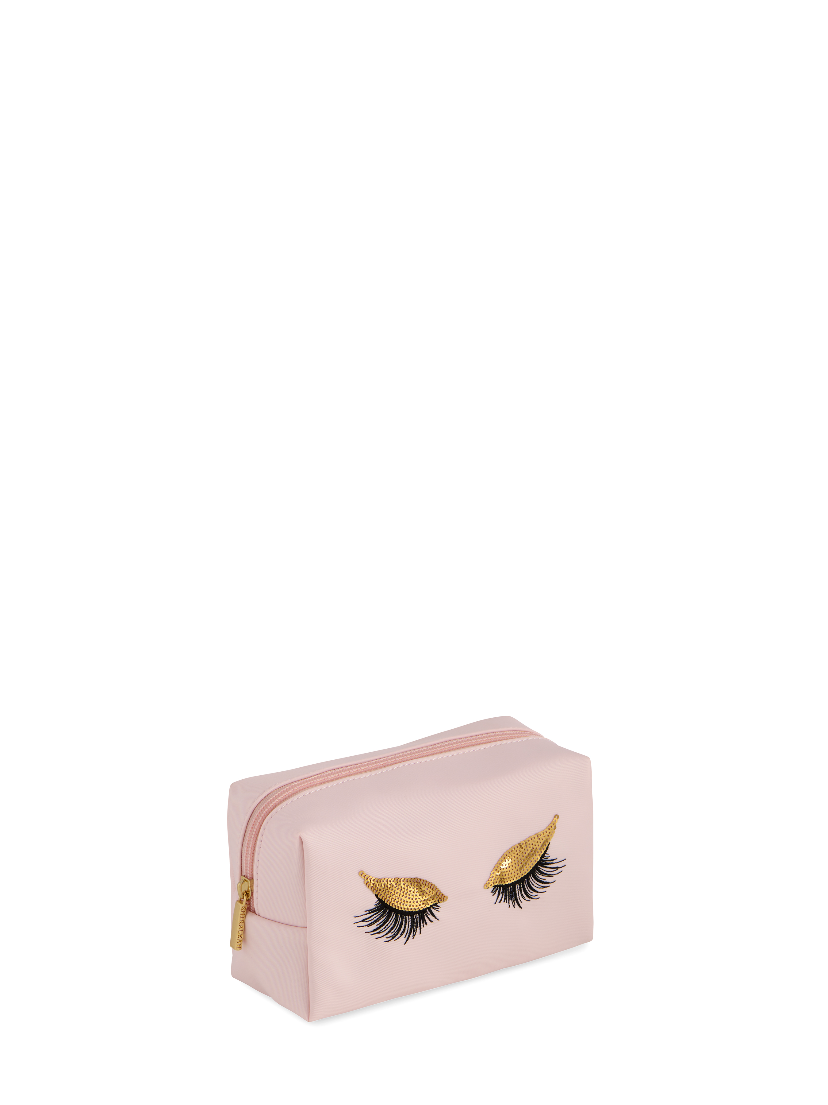 Picture of SEQUIN EYELASH ZIP POUCH, BLUSH