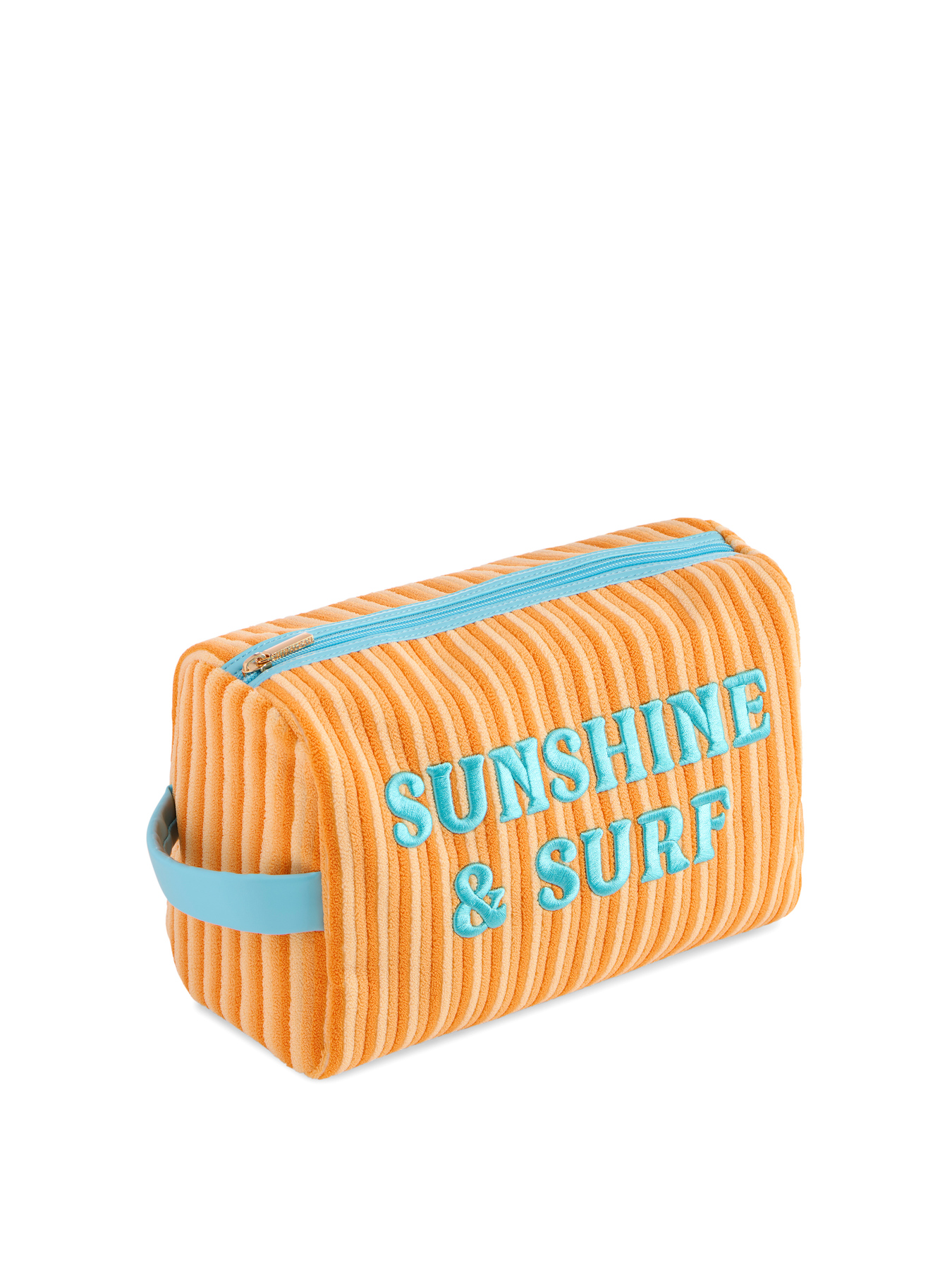Picture of "SUNSHINE & SURF" LARGE ZIP POUCH,ORANGE