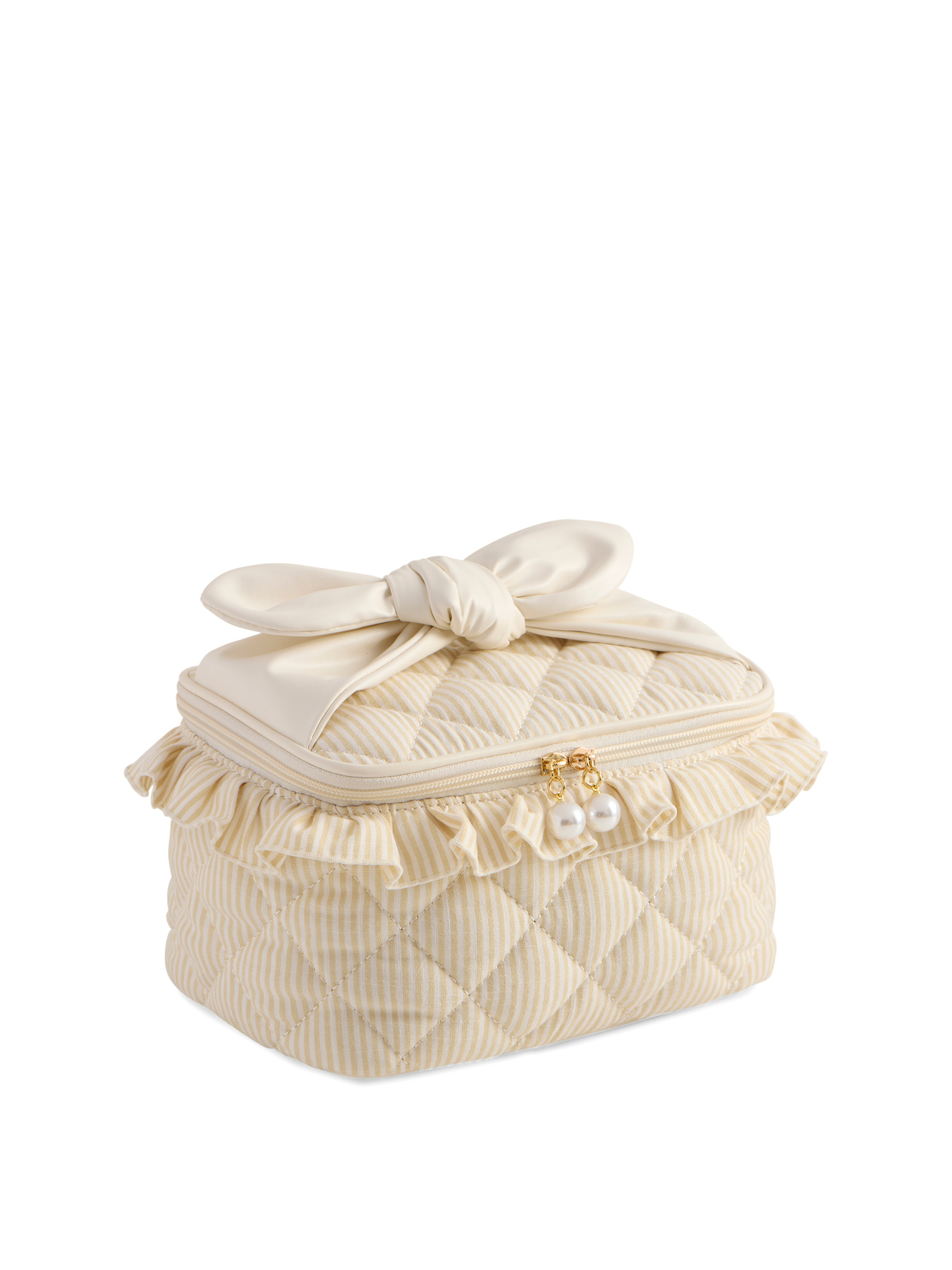 Picture of RUFFLE COSMETIC CASE,BEIGE