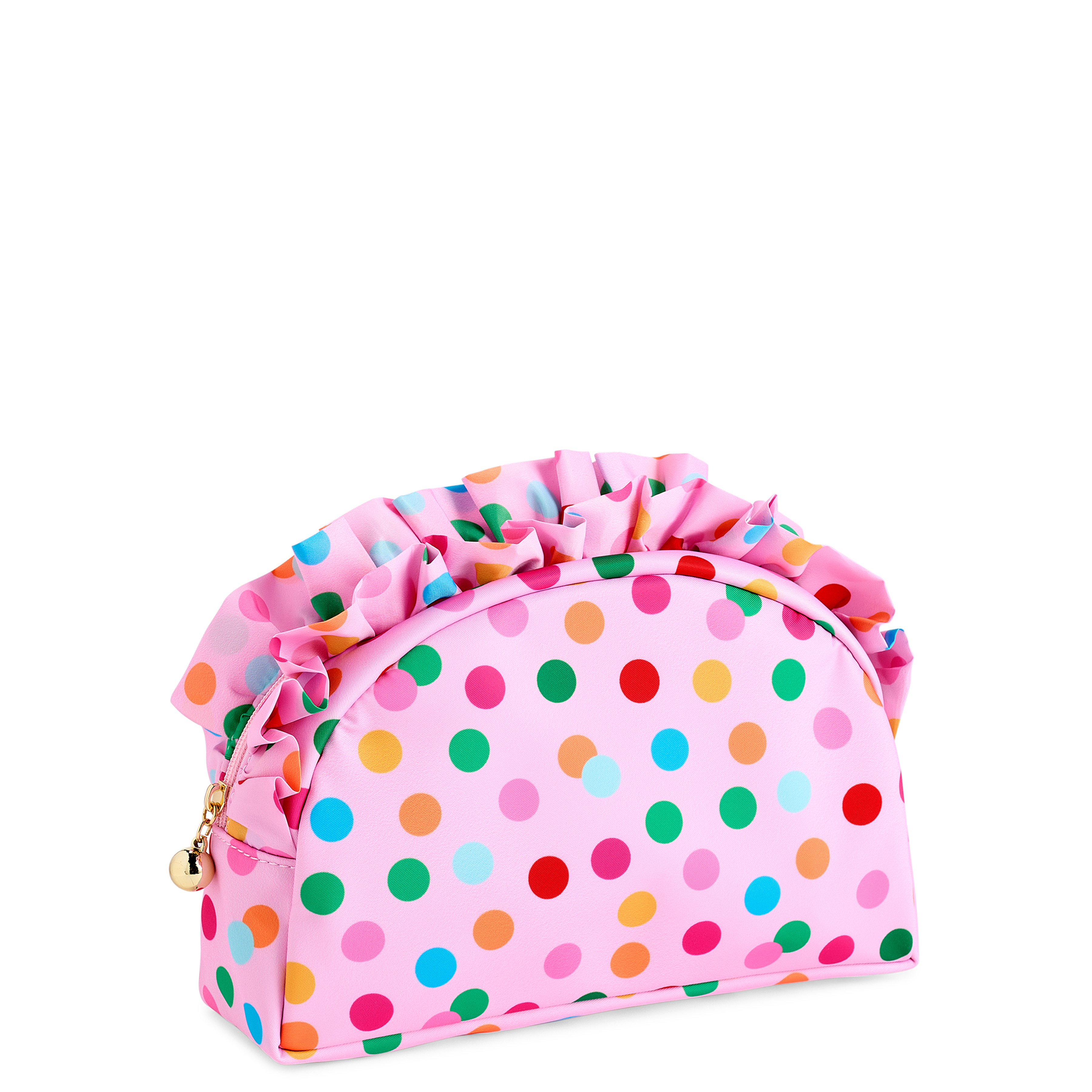 Picture of POLKA DOT L RUFFLE ZIP POUCH,MULTI