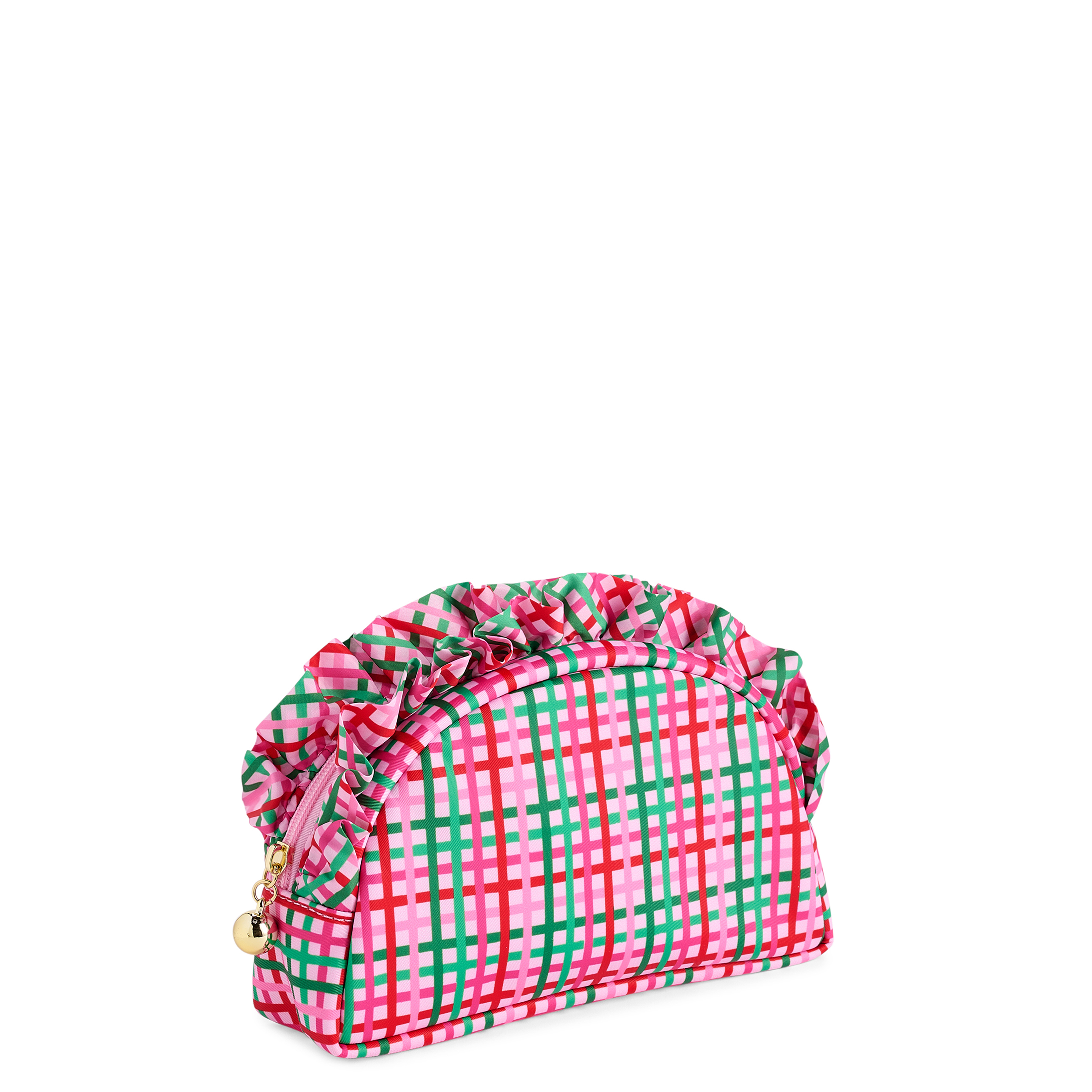 Picture of PLAID RUFFLE S ZIP POUCH,MULTI
