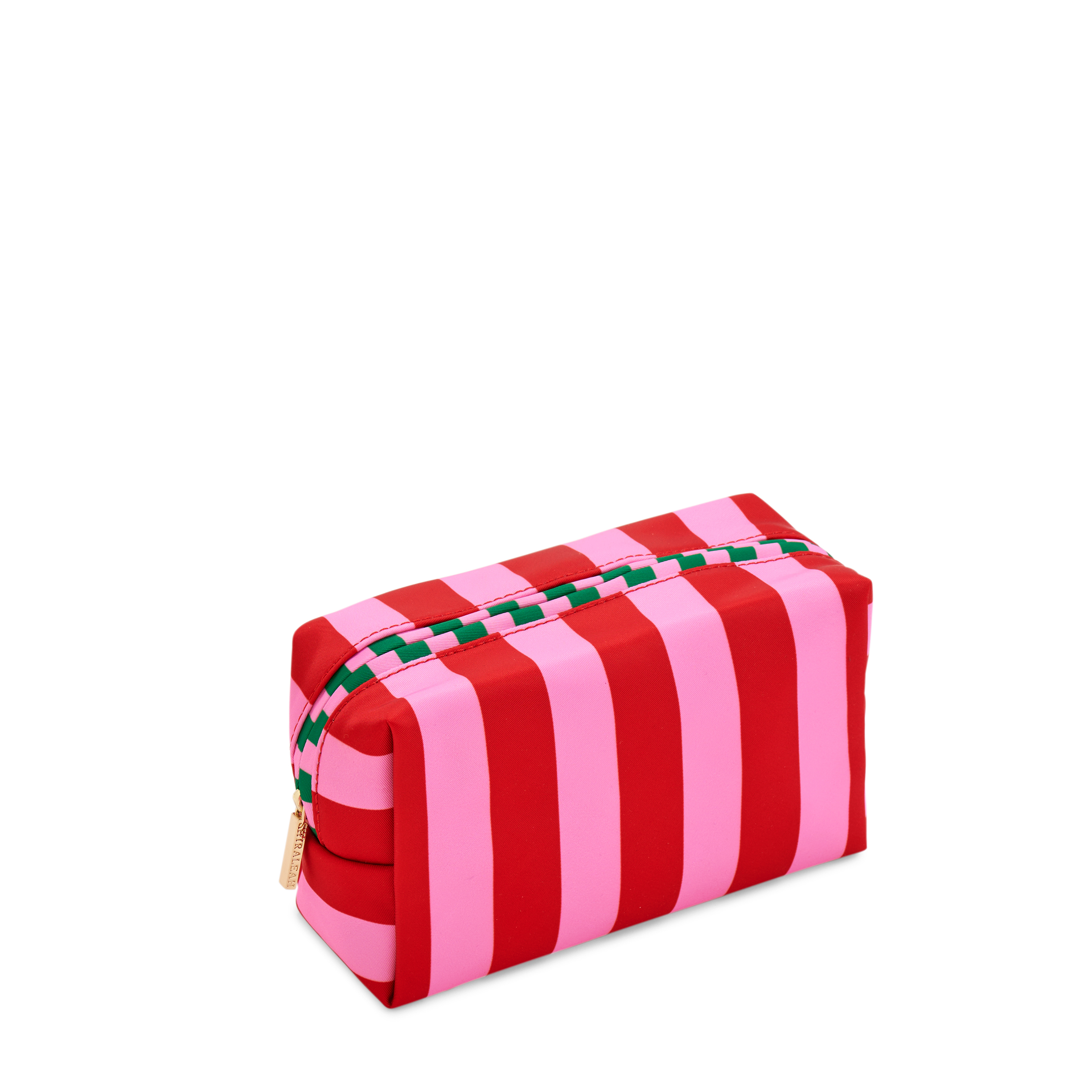 Picture of STRIPE S BOXY ZIP POUCH,RED