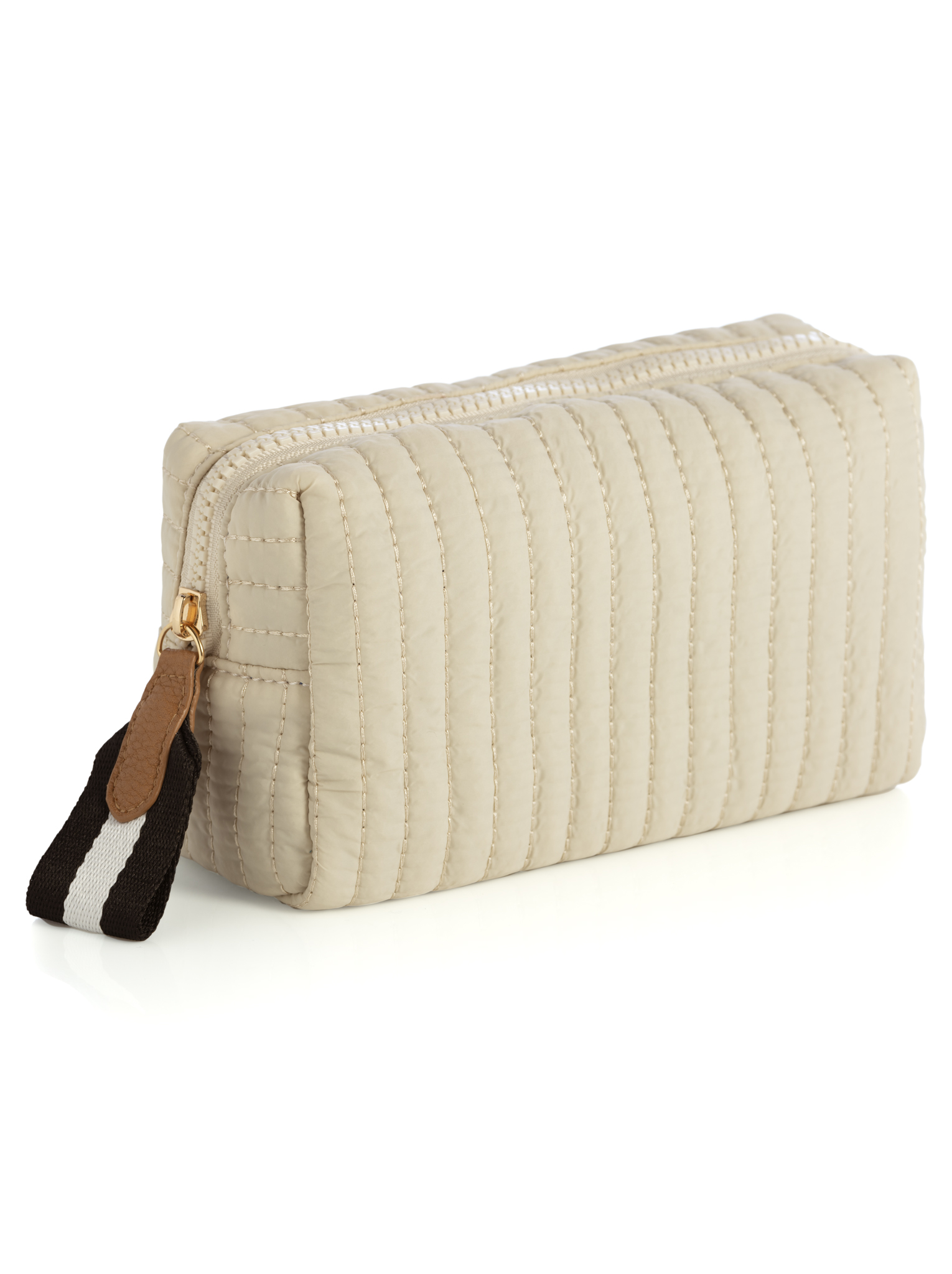 Picture of EZRA SMALL BOXY COSMETIC POUCH, IVORY