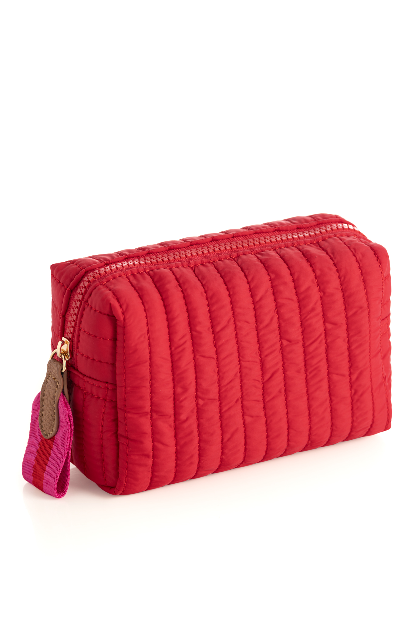 Picture of EZRA SMALL BOXY COSMETIC POUCH, RED