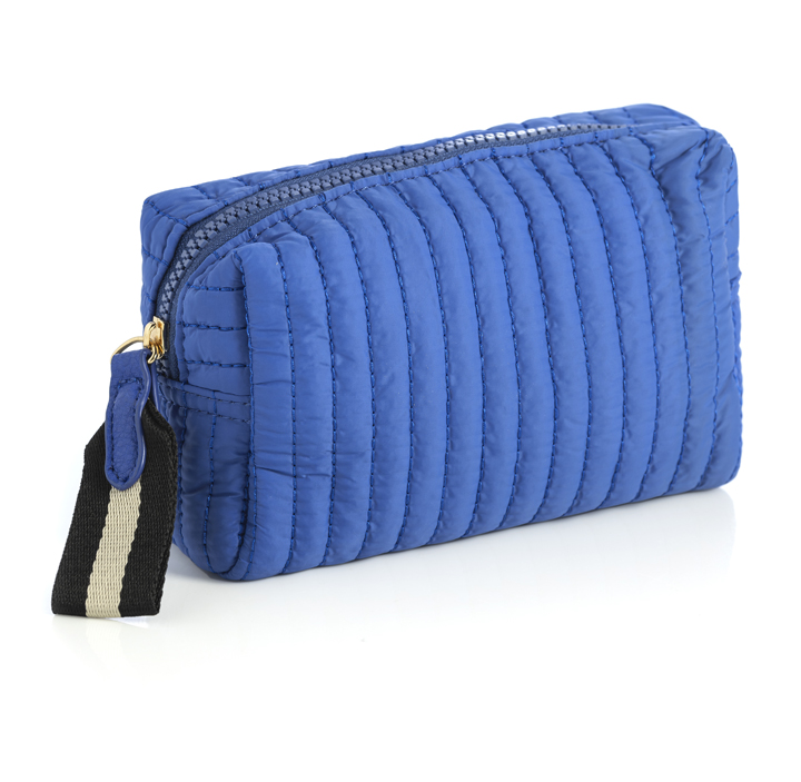 Picture of EZRA SMALL BOXY COSMETIC POUCH, ULTRAMARINE