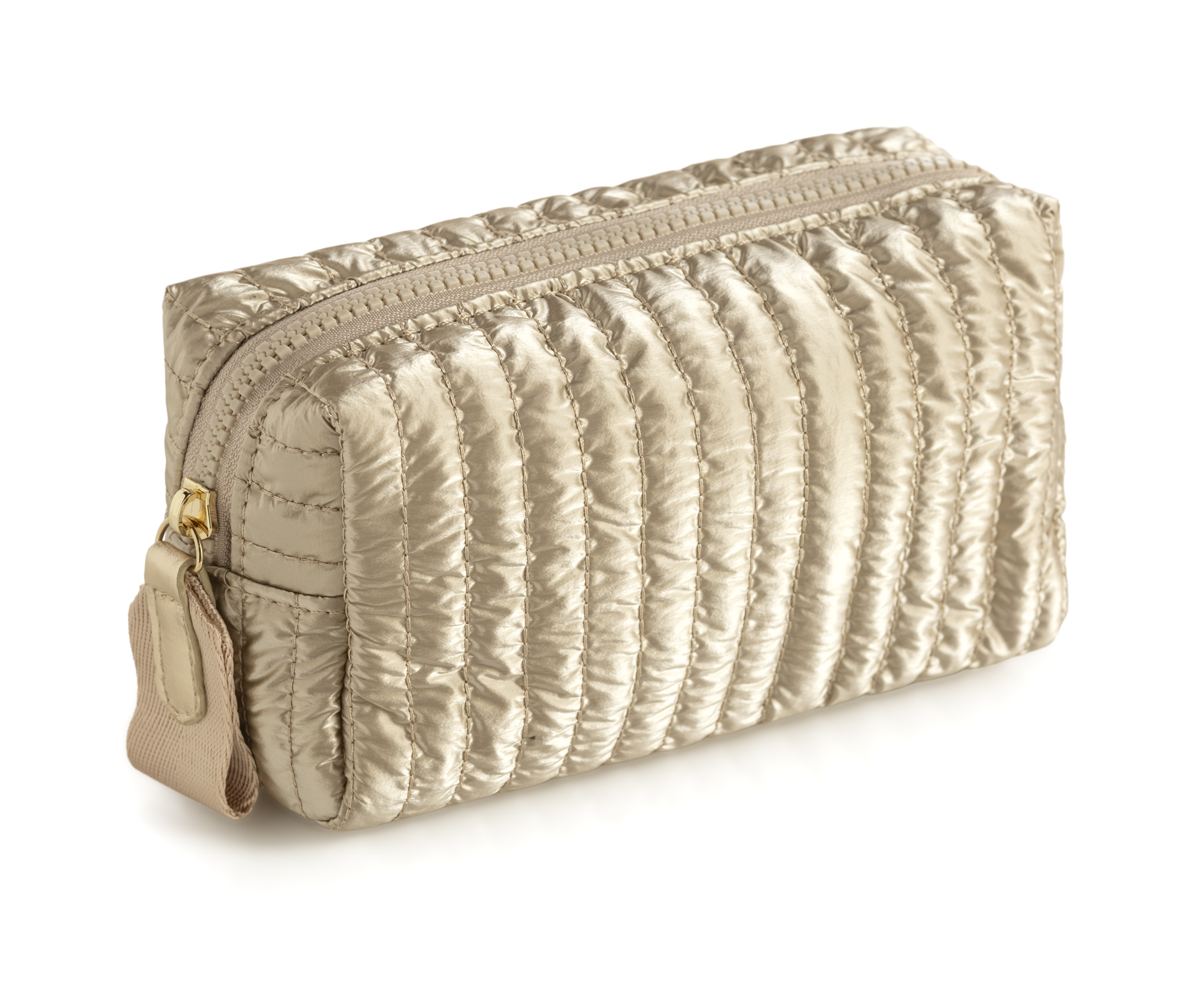Picture of LOGAN SMALL BOXY COSMETIC POUCH, GOLD
