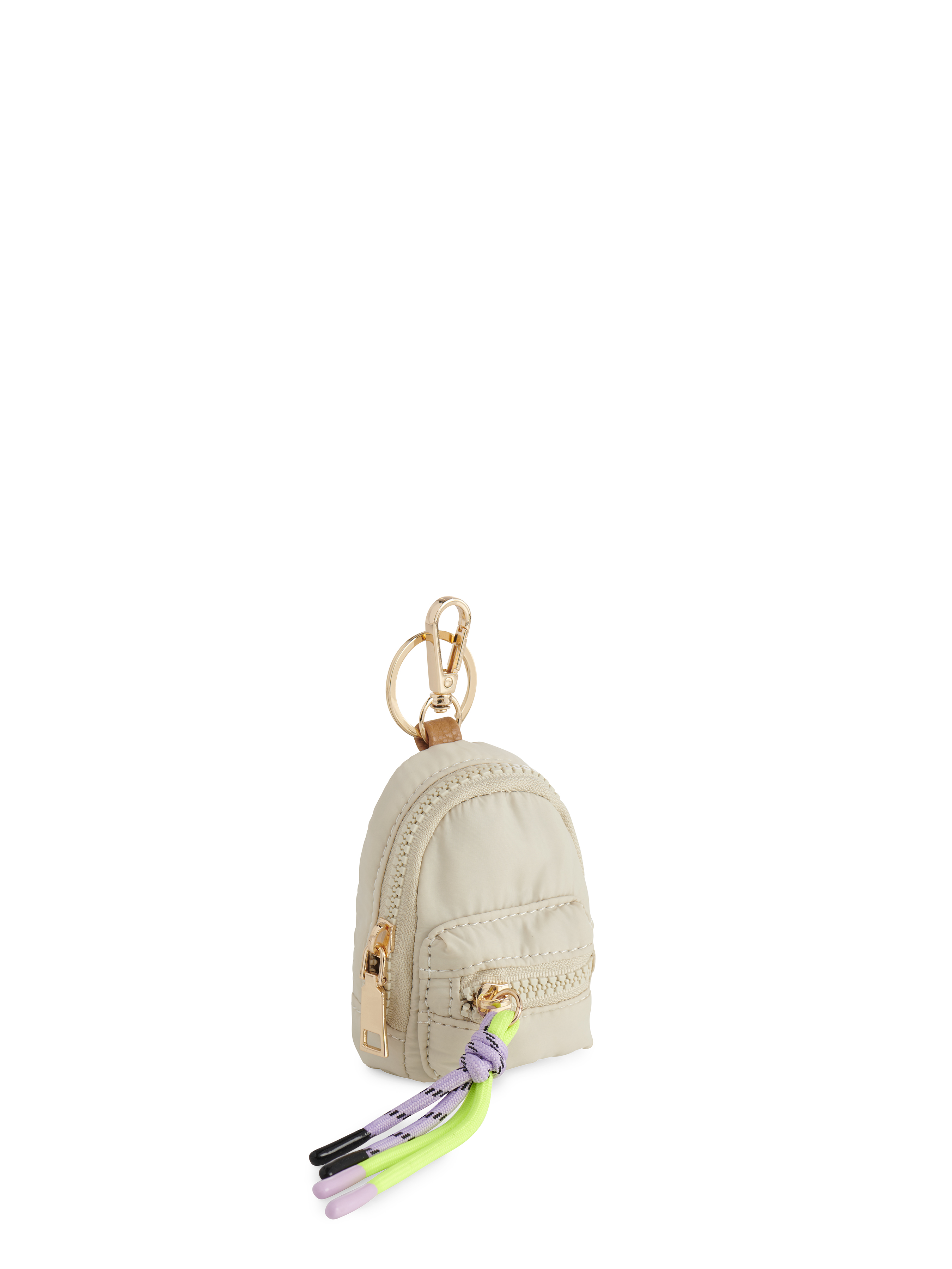 Picture of EZRA MINI BACKPACK BAG CHARM,IVORY