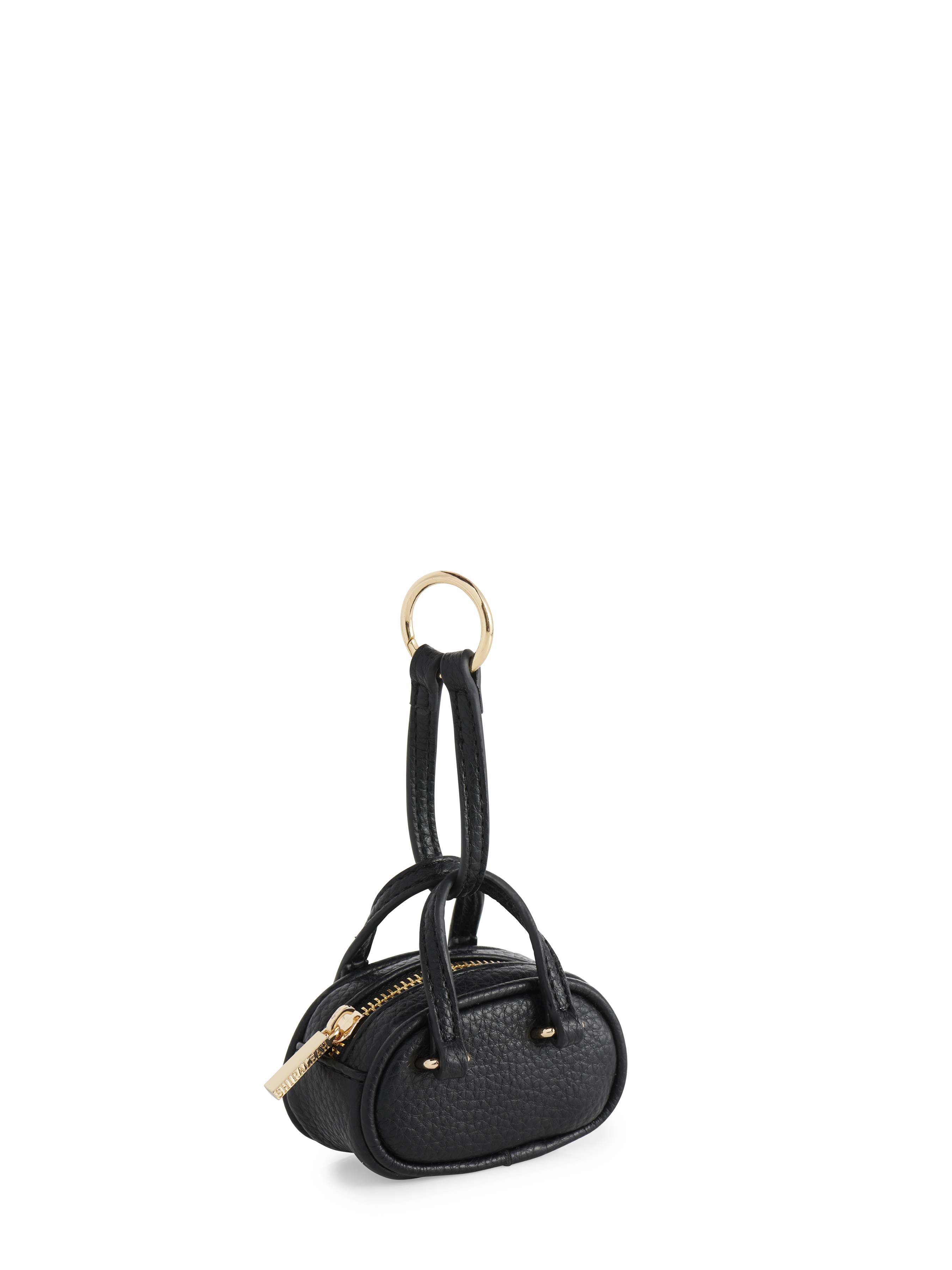 Picture of VALLERIE BAG CHARM/KEY RING, BLACK