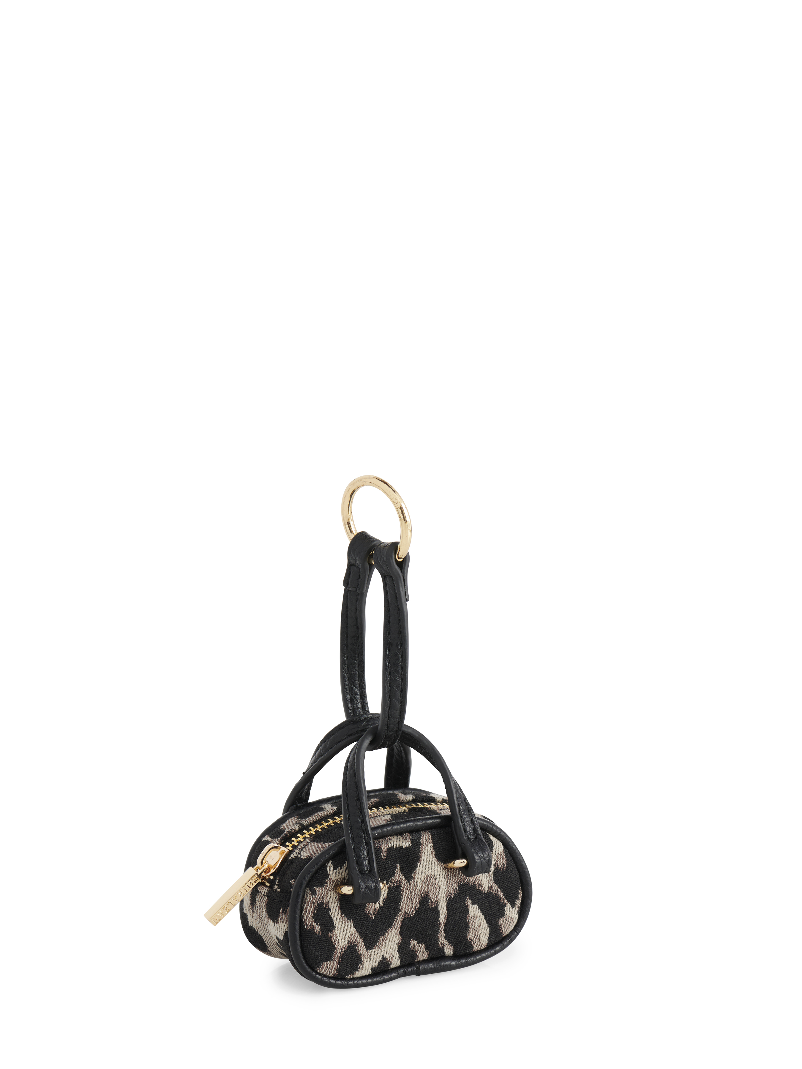Picture of VALLERIE BAG CHARM/KEY RING, LEOPARD