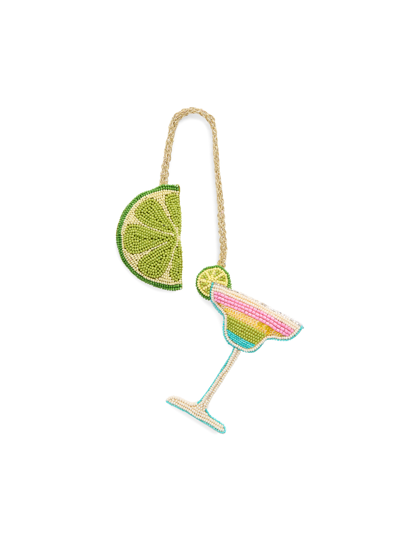 Picture of LIME/MARGARITA BEADED BAG CHARM,MULTI