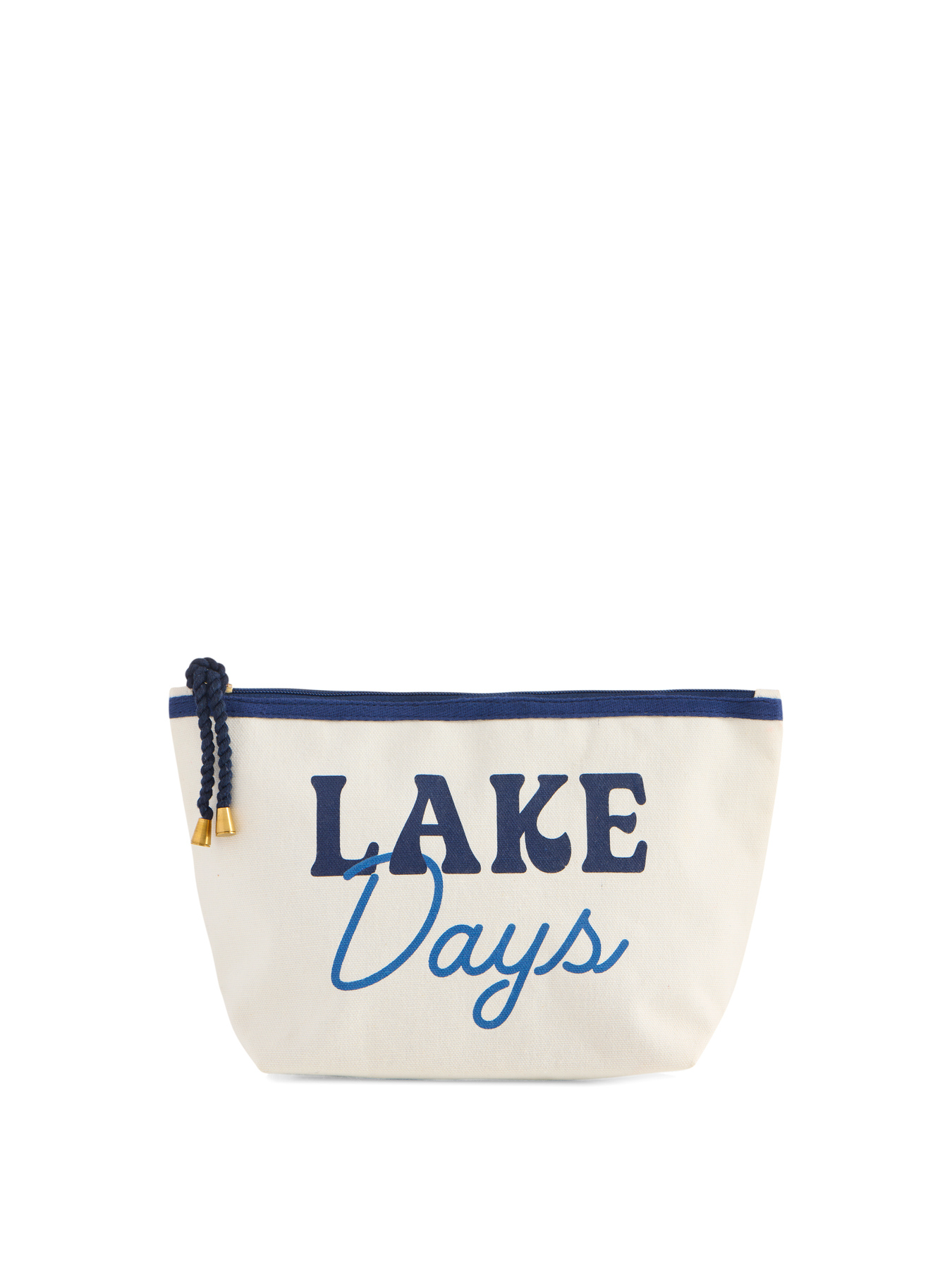 Picture of "LAKE DAYS" ZIP POUCH,IVORY
