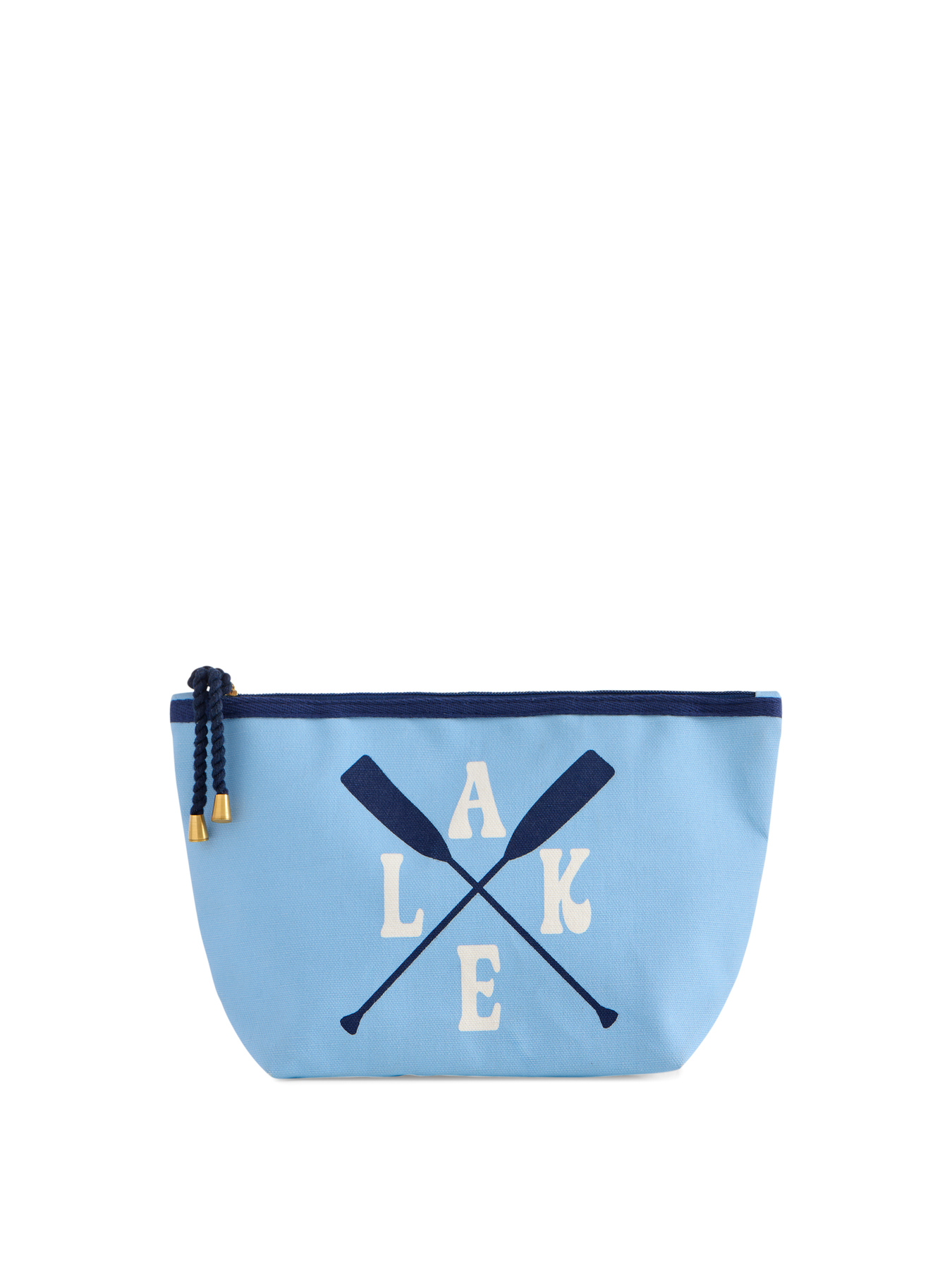 Picture of "LAKE" OARS ZIP POUCH,BLUE